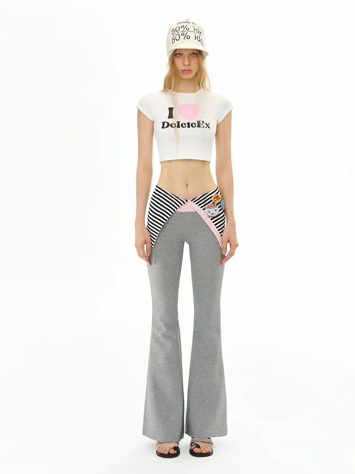 Deleteex Versatile Fold Over Flared Pants | Canton Collective