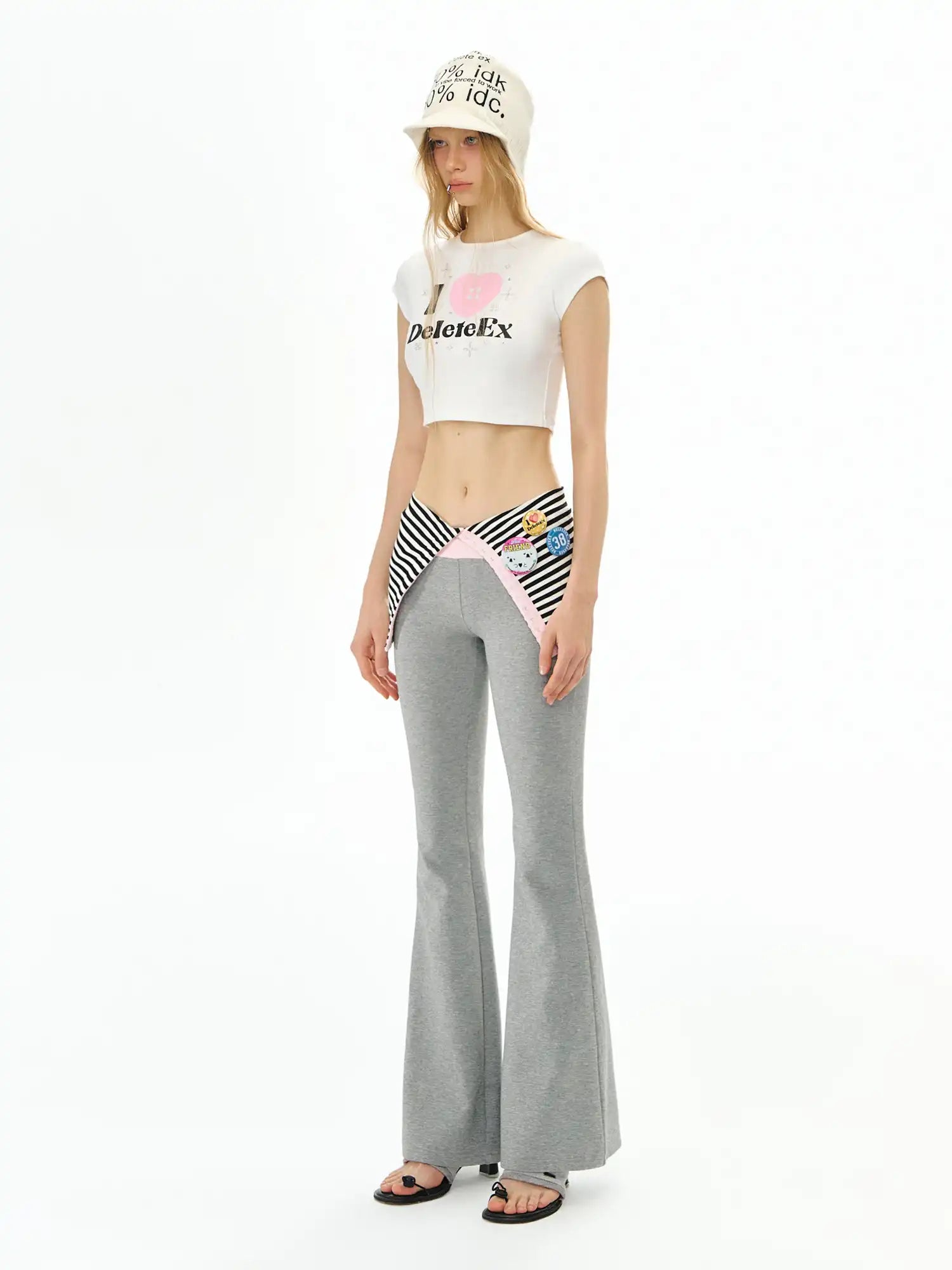 Deleteex Versatile Fold Over Flared Pants | Canton Collective