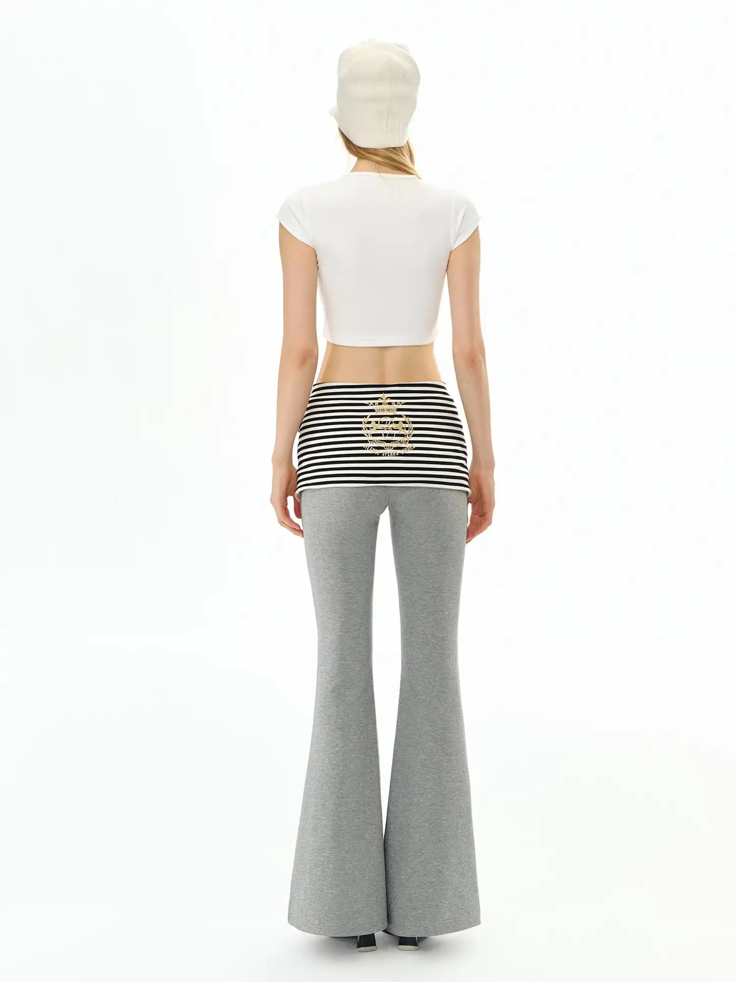 Deleteex Versatile Fold Over Flared Pants | Canton Collective