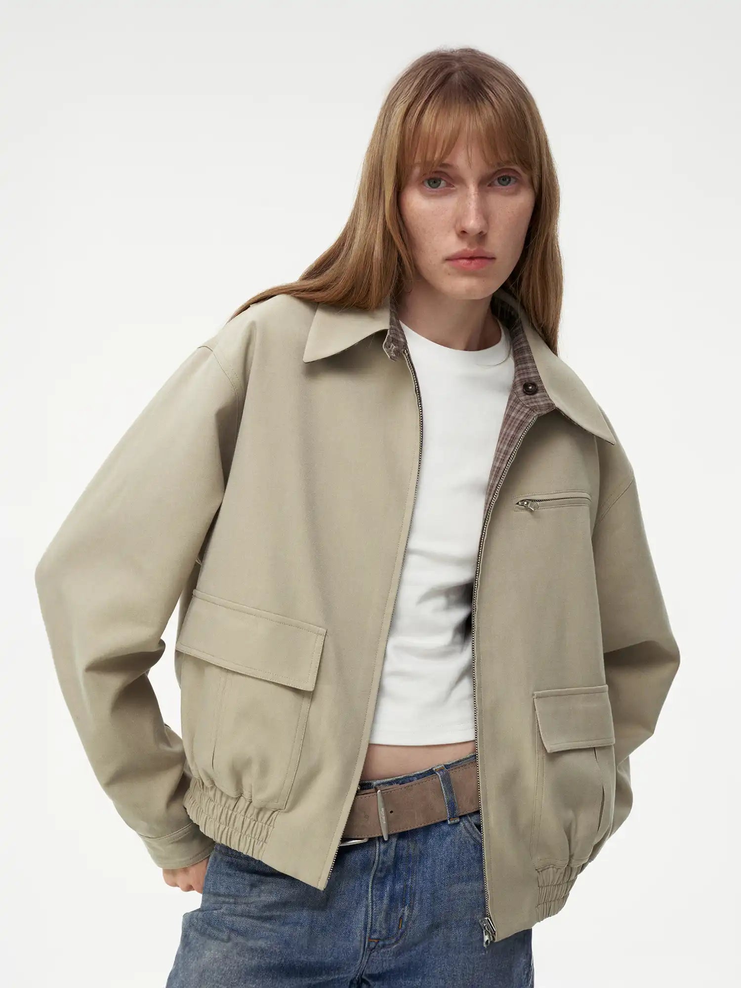 FIRST FLOOR Versatile Reversible Wool Flight Jacket | Canton Collective