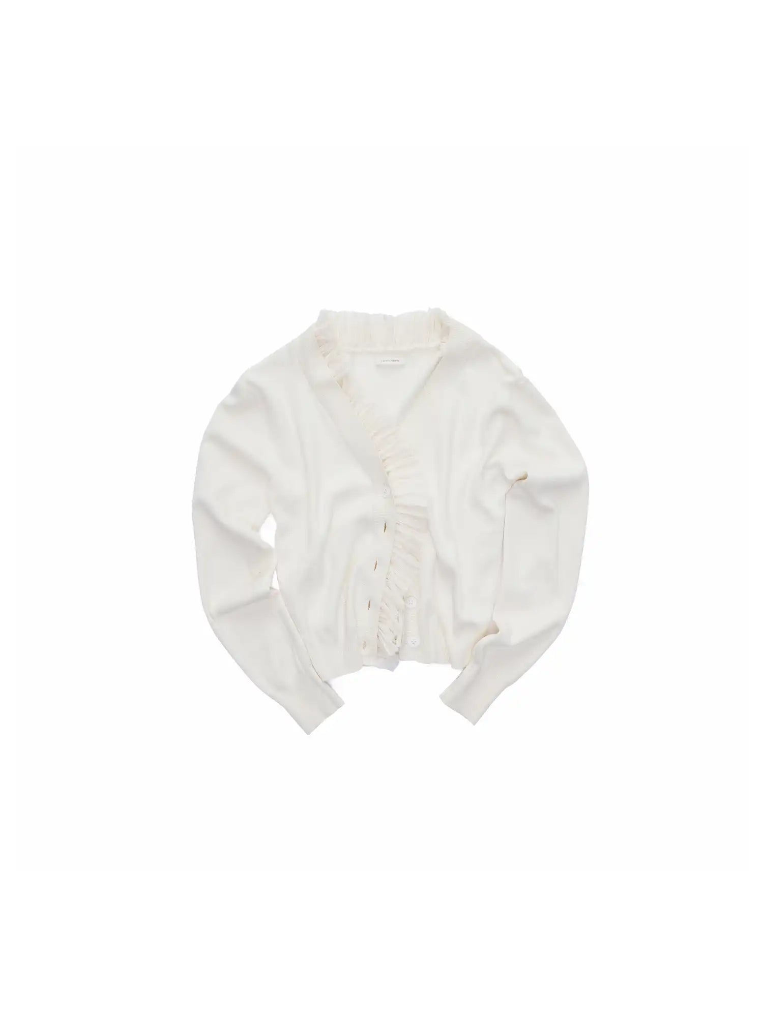 1Jinn Studio Victorian Y2K Aristocrat Cropped Ruffle Cardigan | Canton Collective