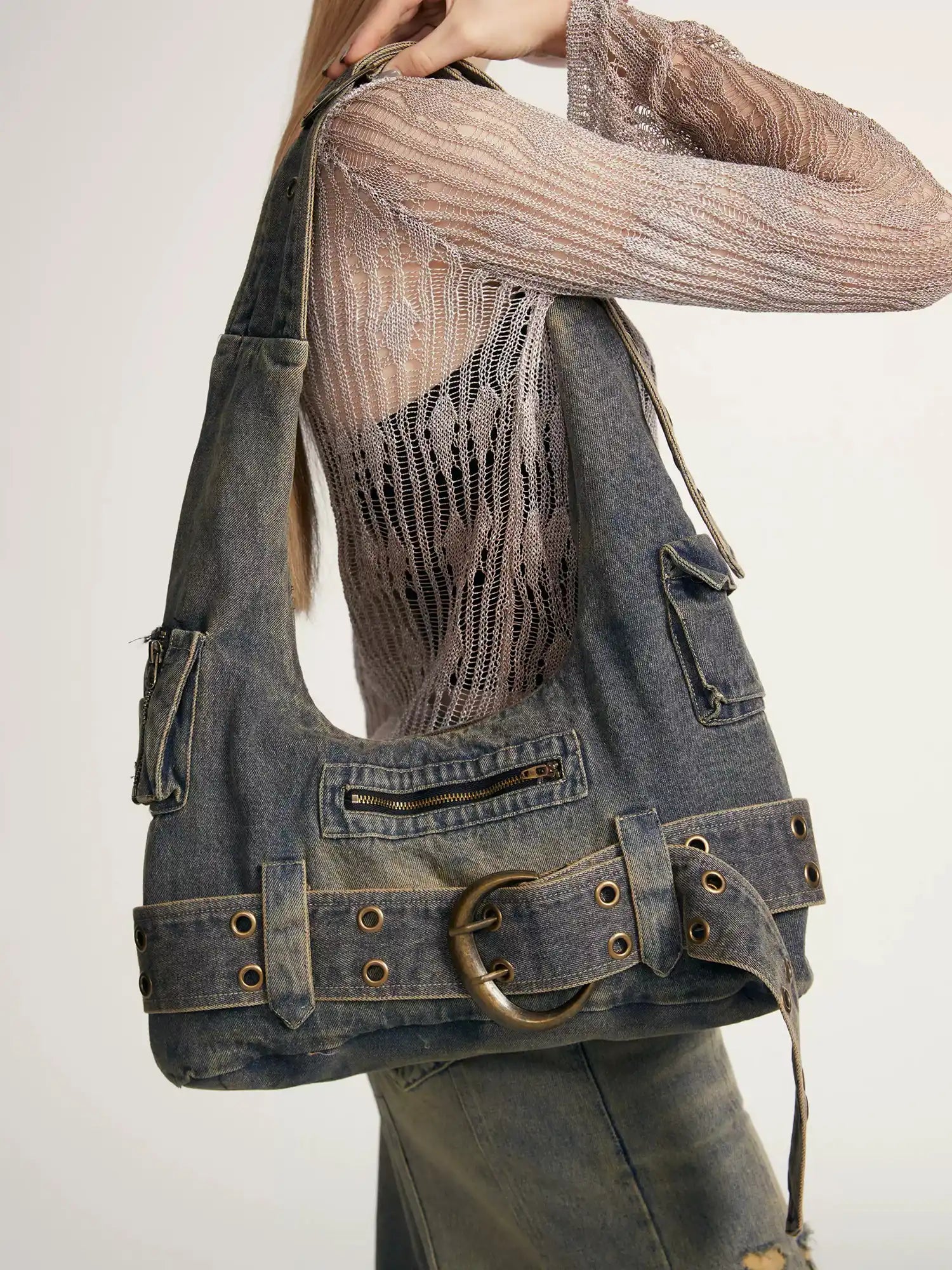 2th Desire Vintage-Inspired Y2K Denim Bag | Canton Collective