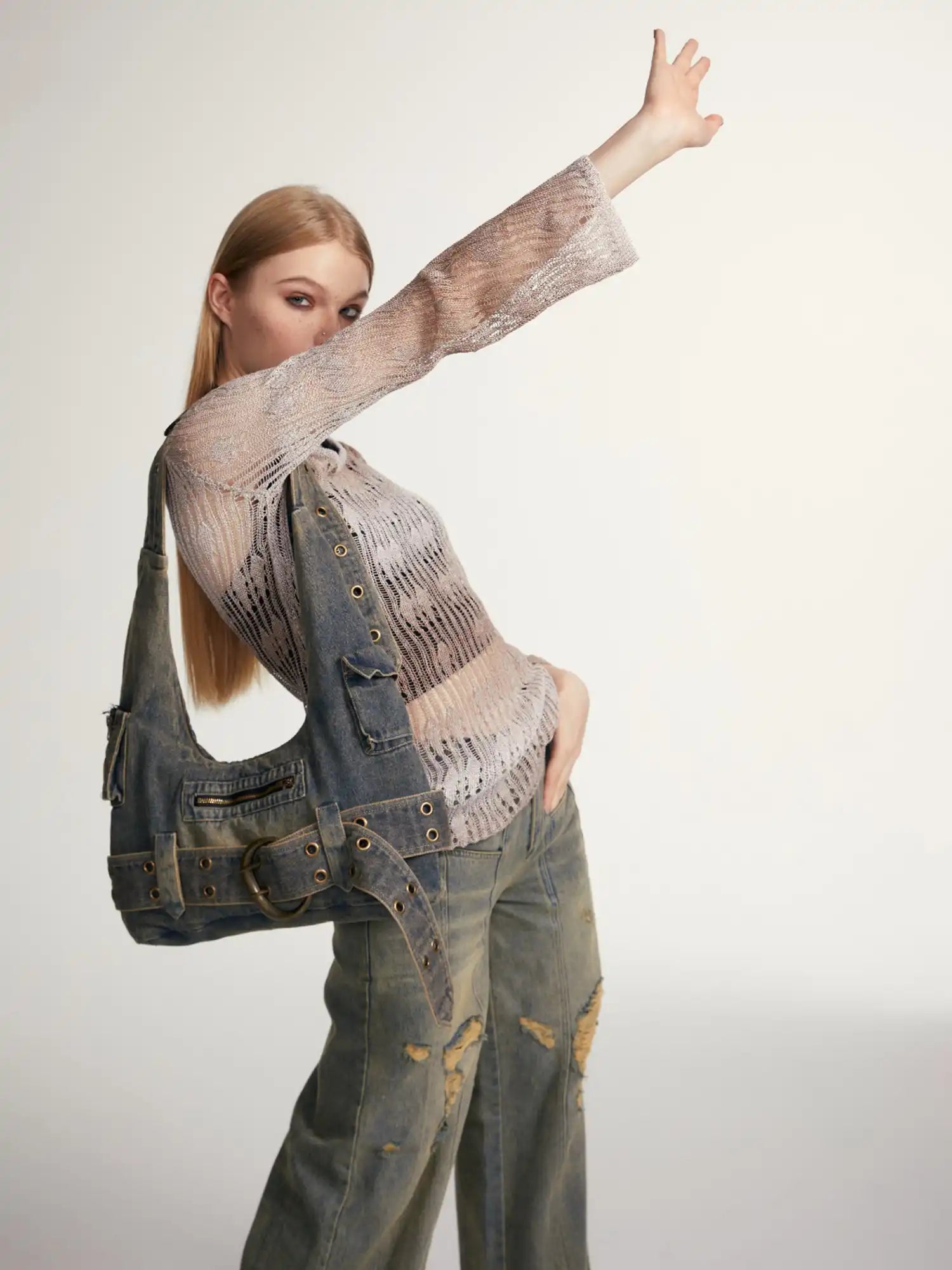 2th Desire Vintage-Inspired Y2K Denim Bag | Canton Collective