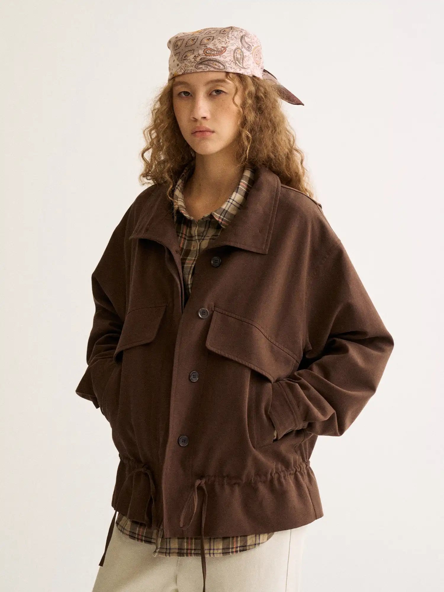 FirstFloor Vintage Drawstring Bomber Jacket | Canton Collective
