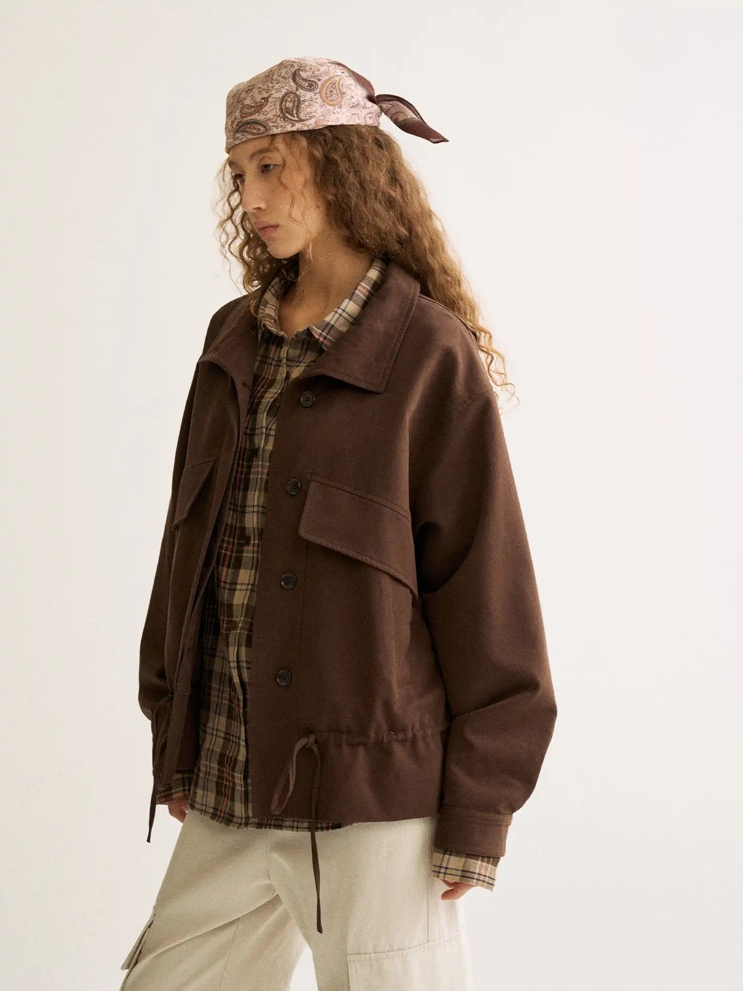 FirstFloor Vintage Drawstring Bomber Jacket | Canton Collective