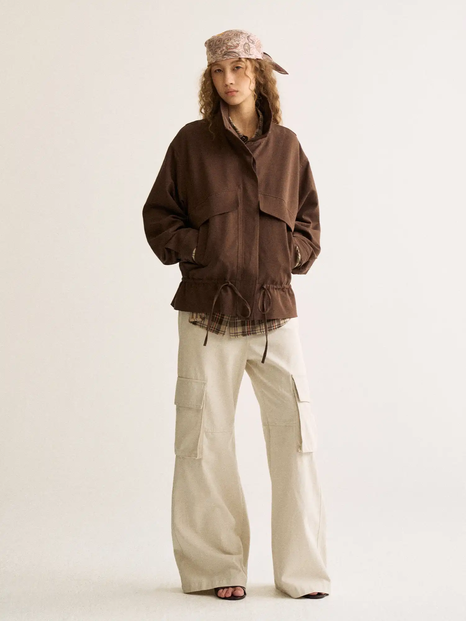 FirstFloor Vintage Drawstring Bomber Jacket | Canton Collective