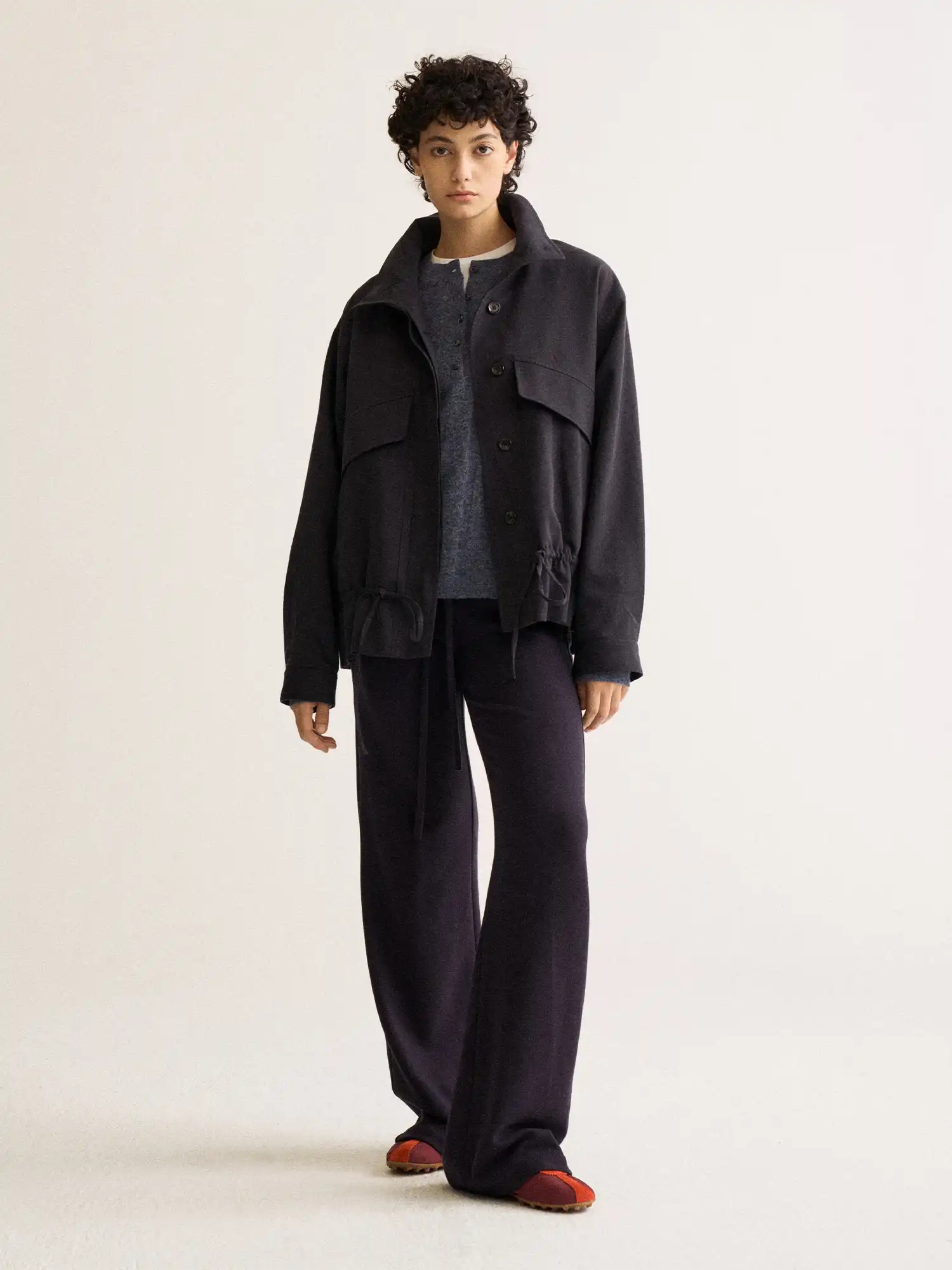 FirstFloor Vintage Drawstring Bomber Jacket | Canton Collective