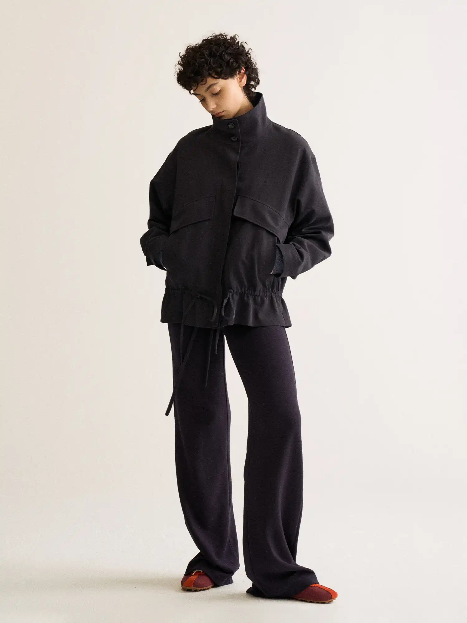 FirstFloor Vintage Drawstring Bomber Jacket | Canton Collective