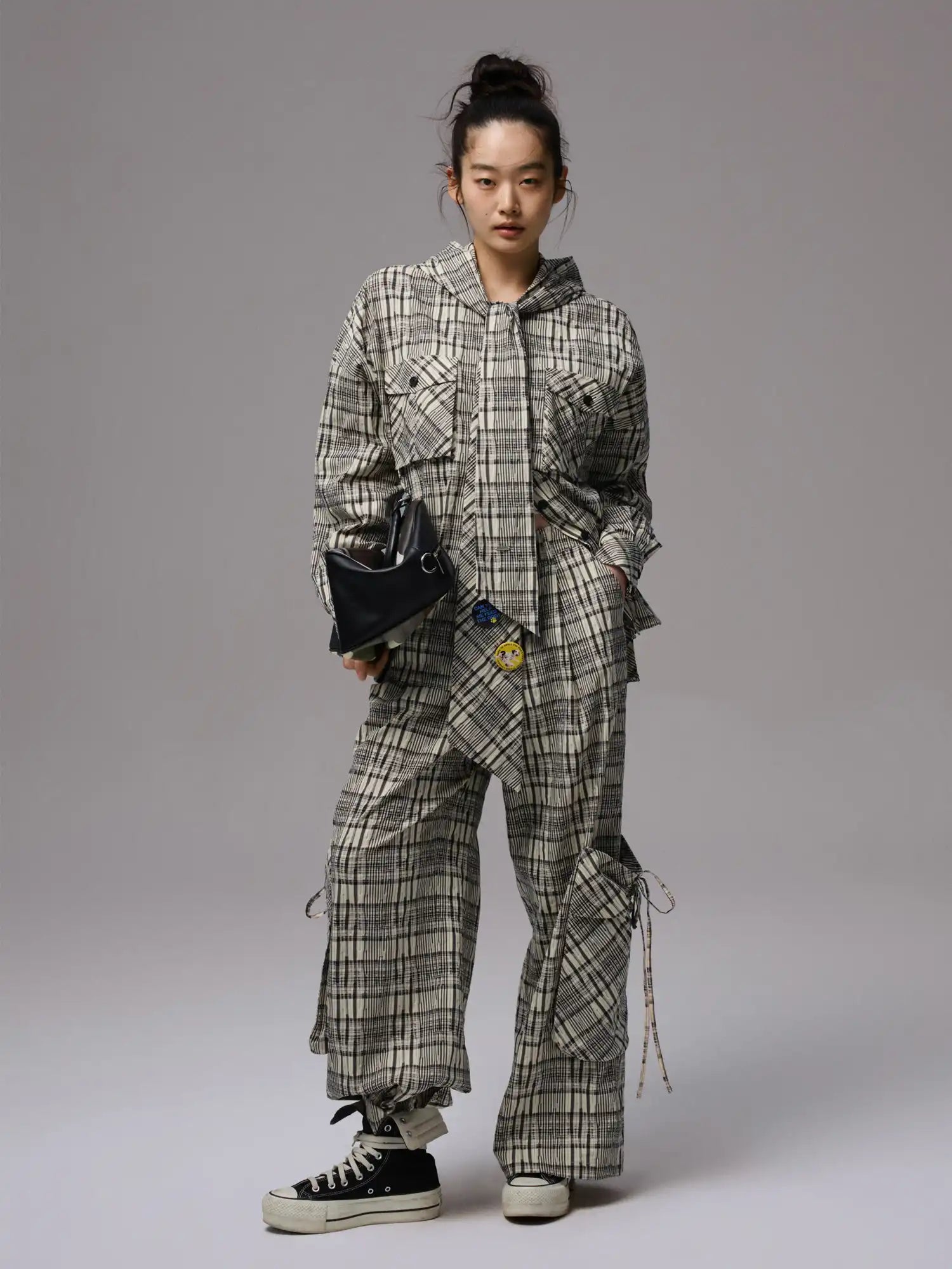 1Jinn Studio Vintage Plaid Baggy Pants | Canton Collective