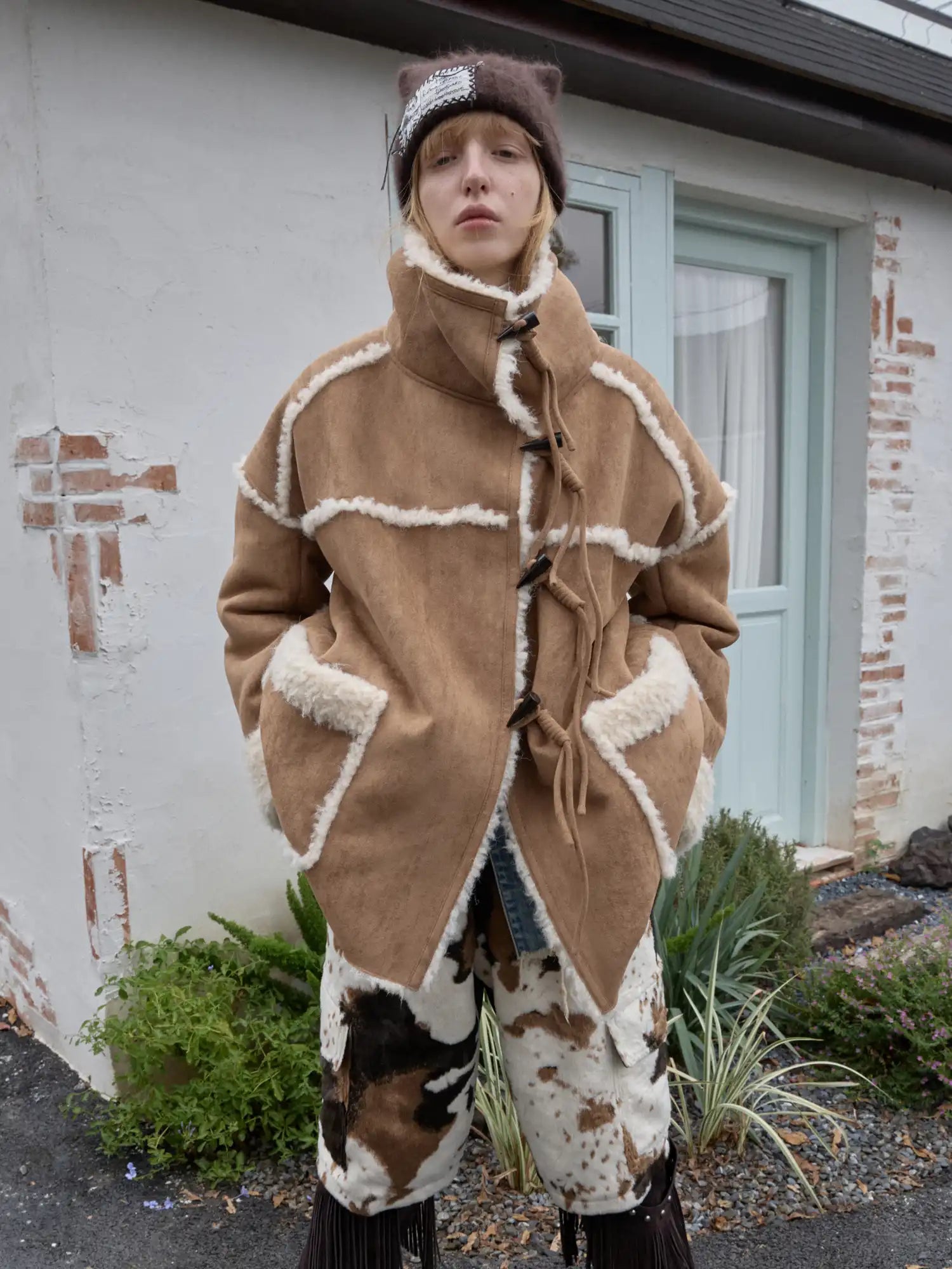 1Jinn Studio Vintage Shearling Toggle Coat | Canton Collective