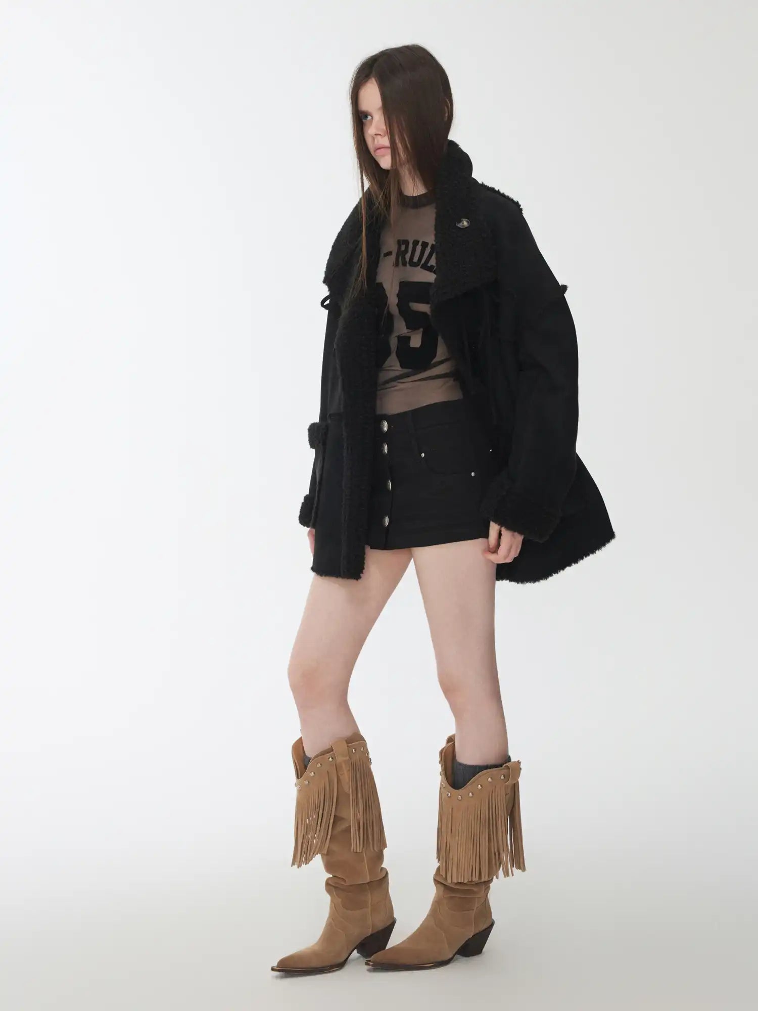 1Jinn Studio Vintage Shearling Toggle Coat | Canton Collective