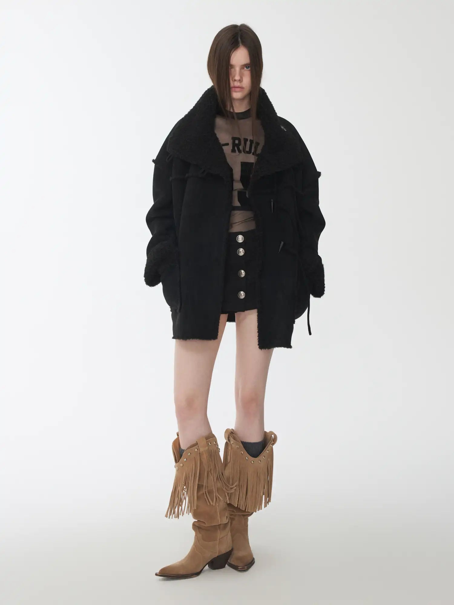 1Jinn Studio Vintage Shearling Toggle Coat | Canton Collective