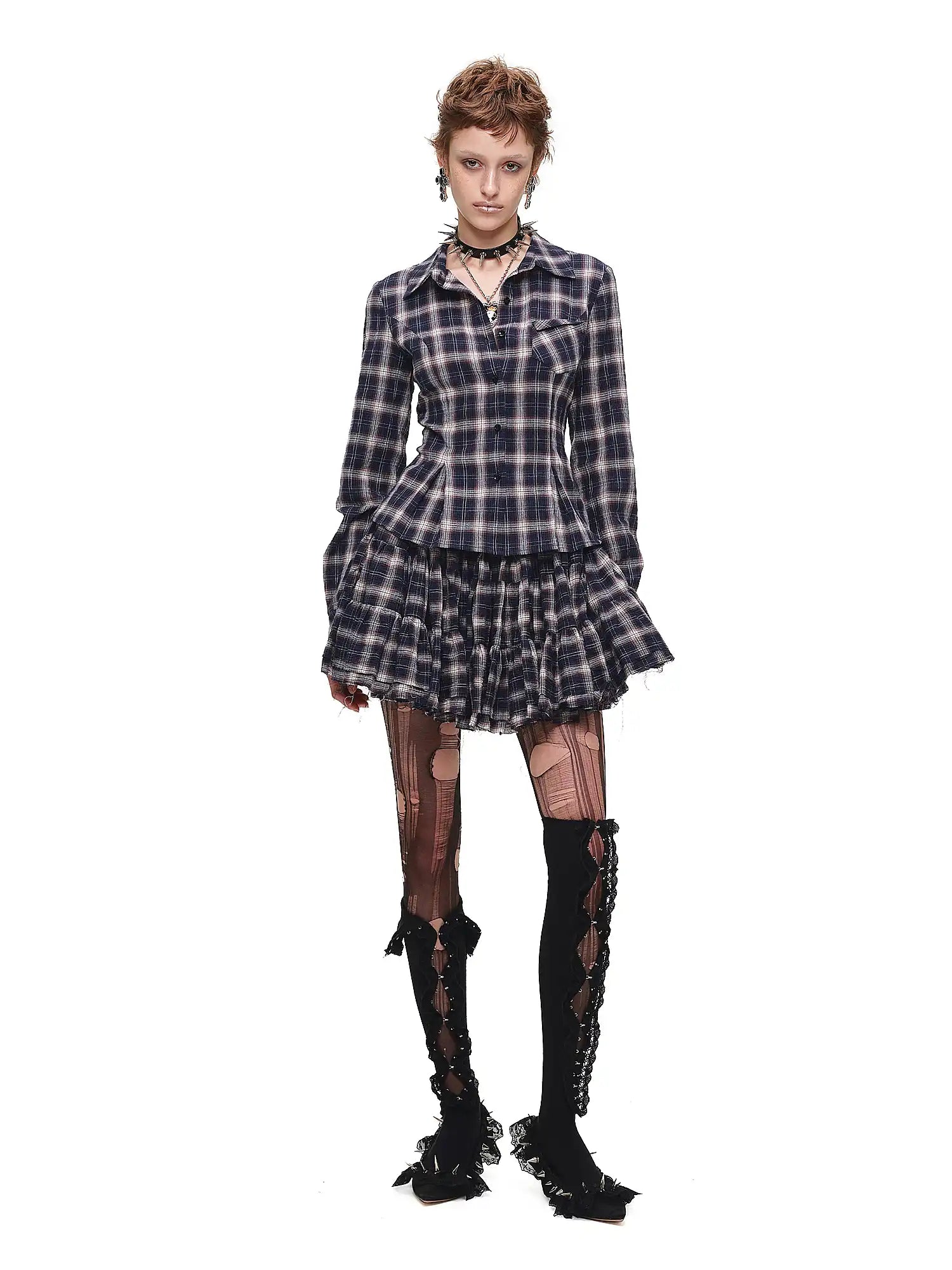 1Jinn Studio Vintage Tailored Plaid Button Up Shirt | Canton Collective