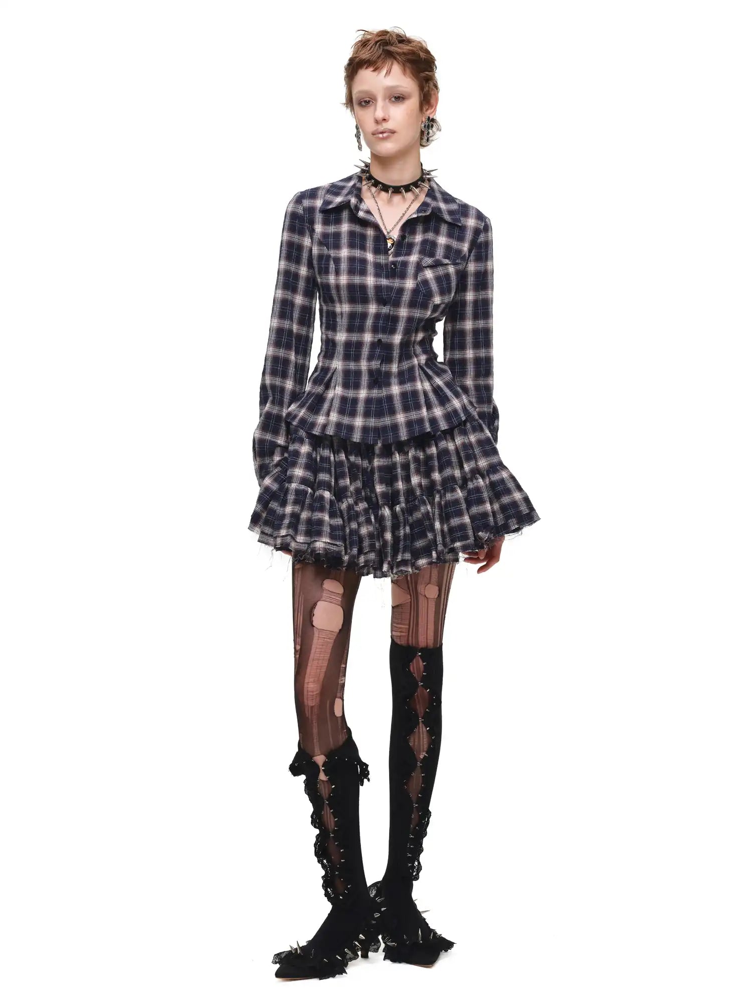 1Jinn Studio Vintage Tailored Plaid Button Up Shirt | Canton Collective