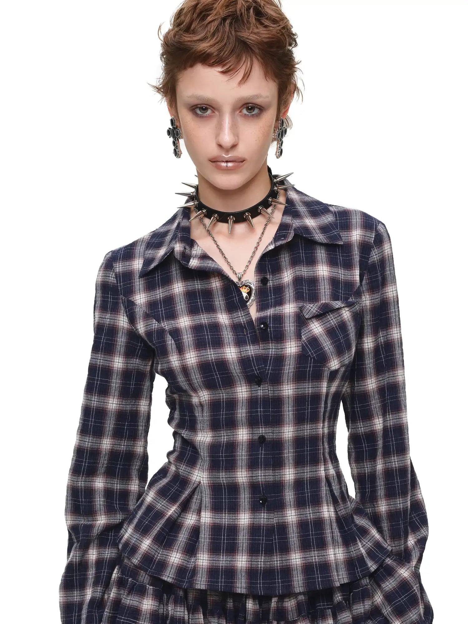 1Jinn Studio Vintage Tailored Plaid Button Up Shirt | Canton Collective