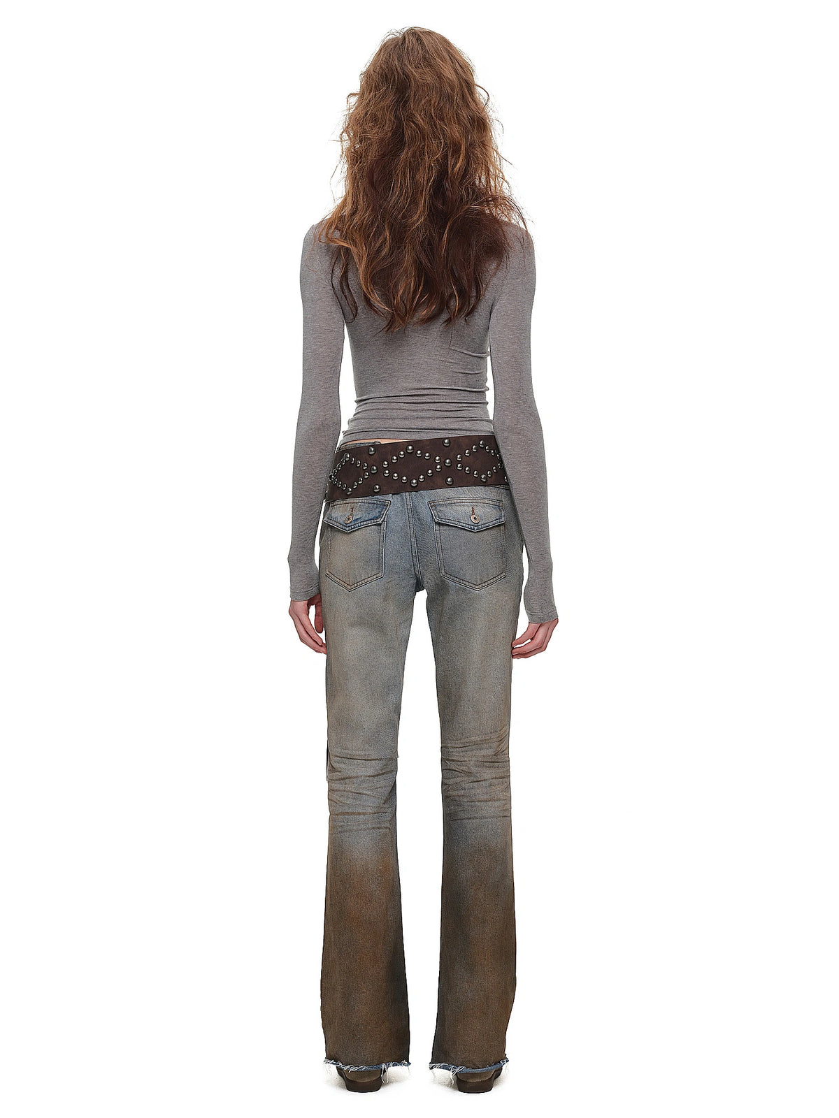 1Jinn Studio Vintage Y2K Dirty Wash Flare Jeans | Canton Collective