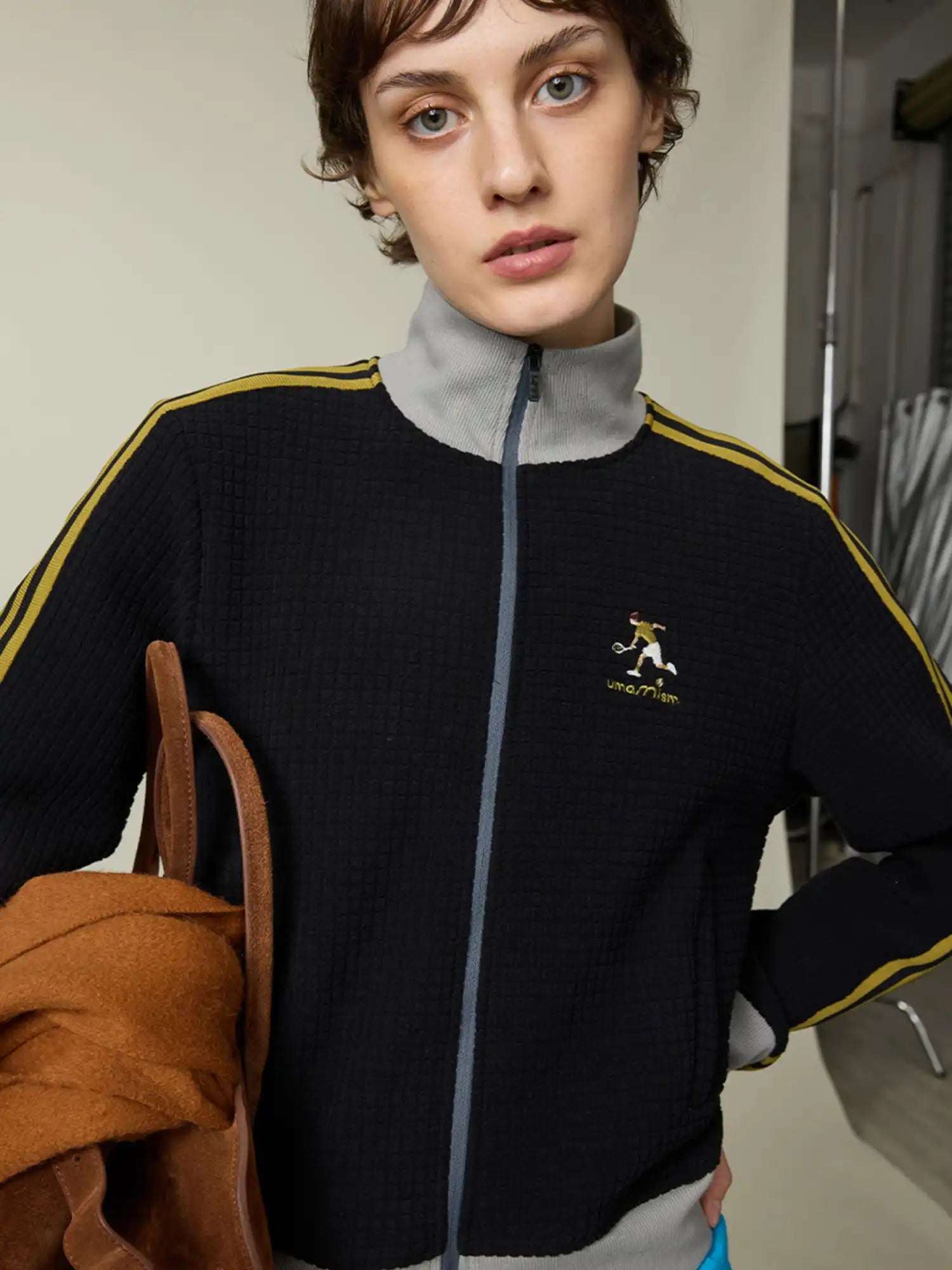 UMAMIISM Waffle Knit Track Jacket | Canton Collective
