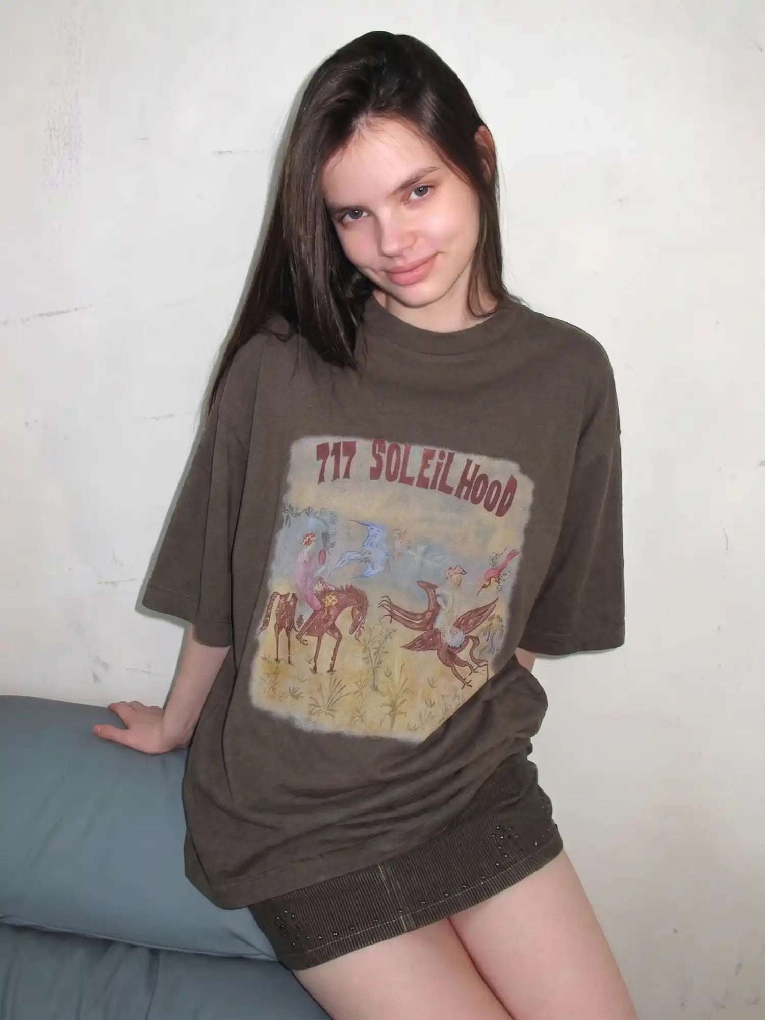 CantonCollective Design Western Graphic Oversized Cotton T-Shirt | Canton Collective