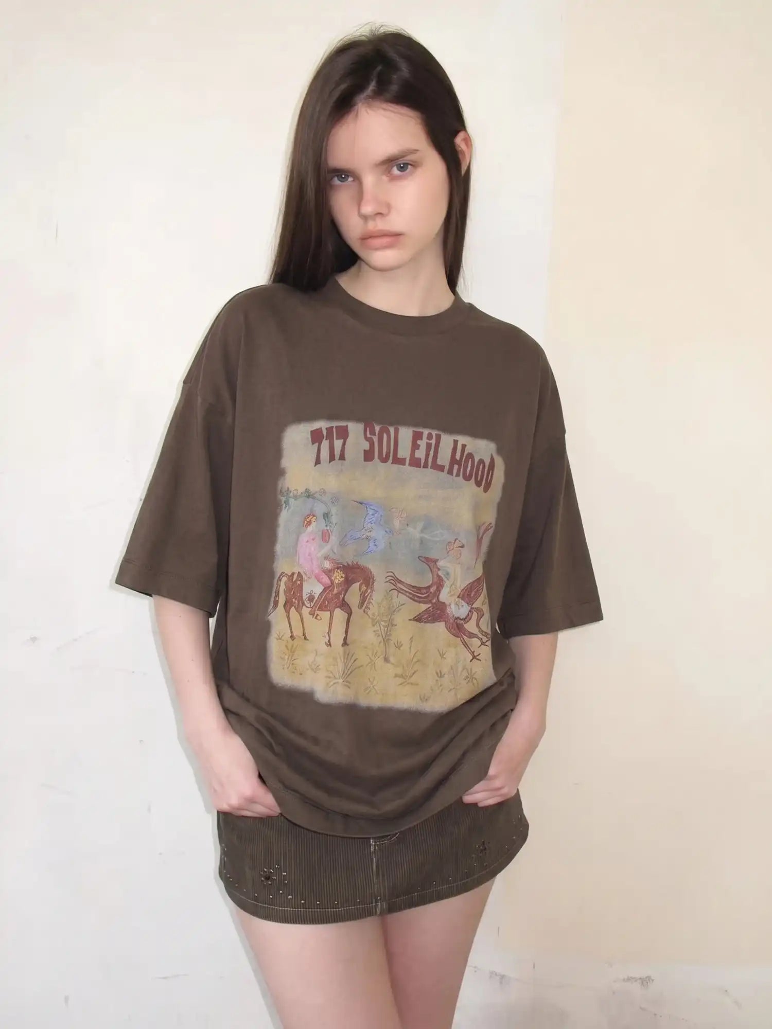 CantonCollective Design Western Graphic Oversized Cotton T-Shirt | Canton Collective