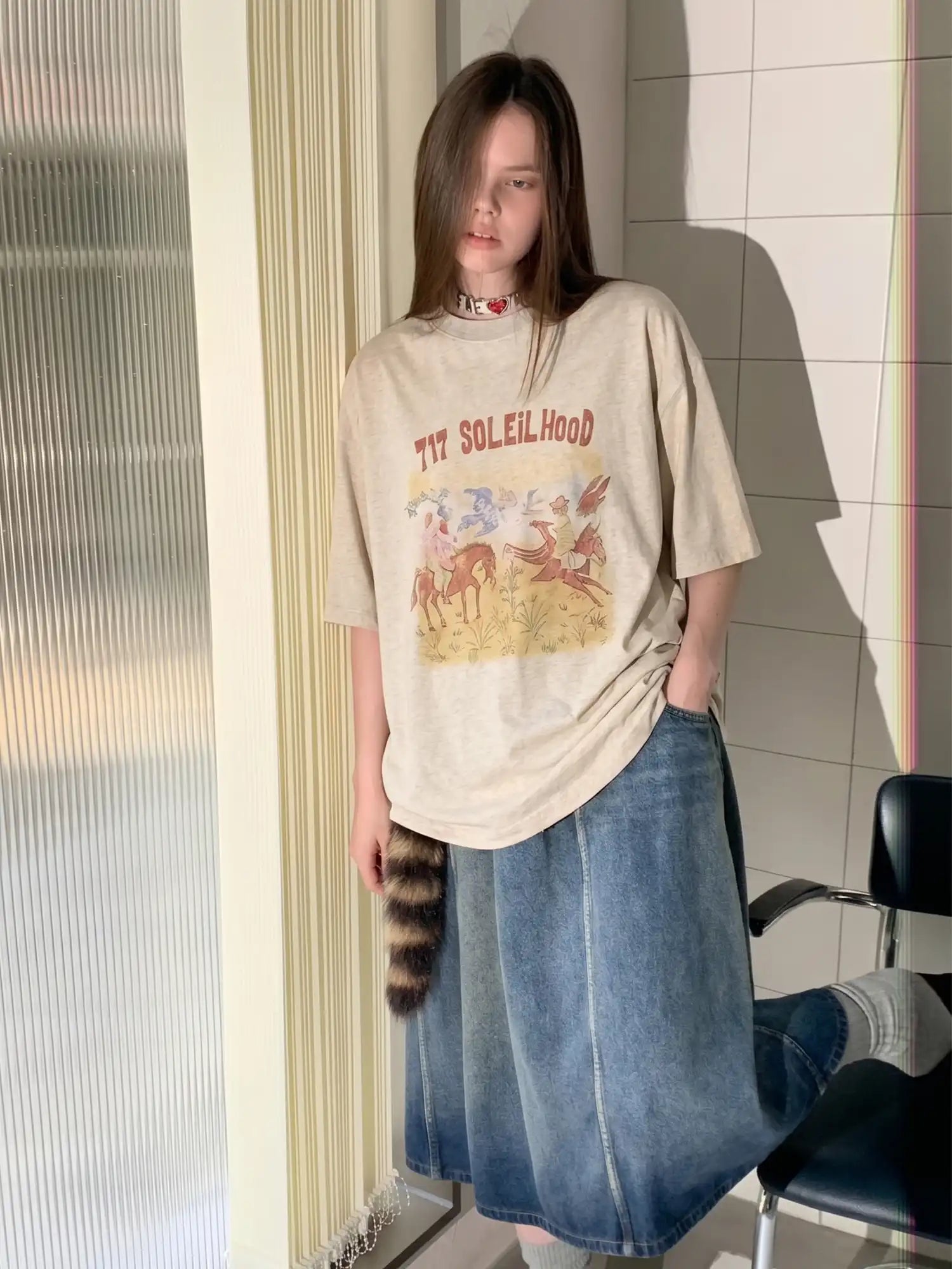 CantonCollective Design Western Graphic Oversized Cotton T-Shirt | Canton Collective
