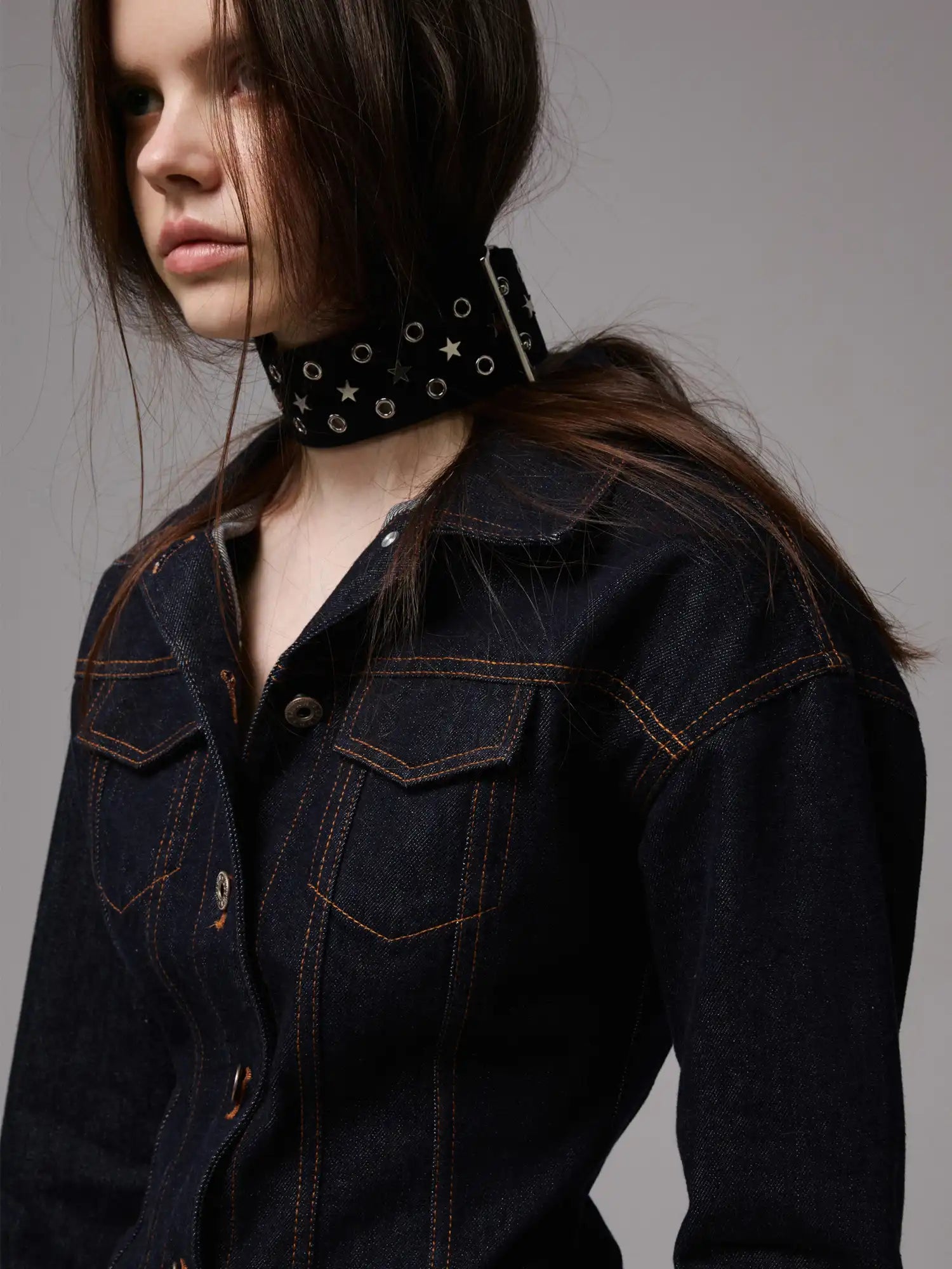 1Jinn Studio Wide Shoulder Jean Jacket | Canton Collective