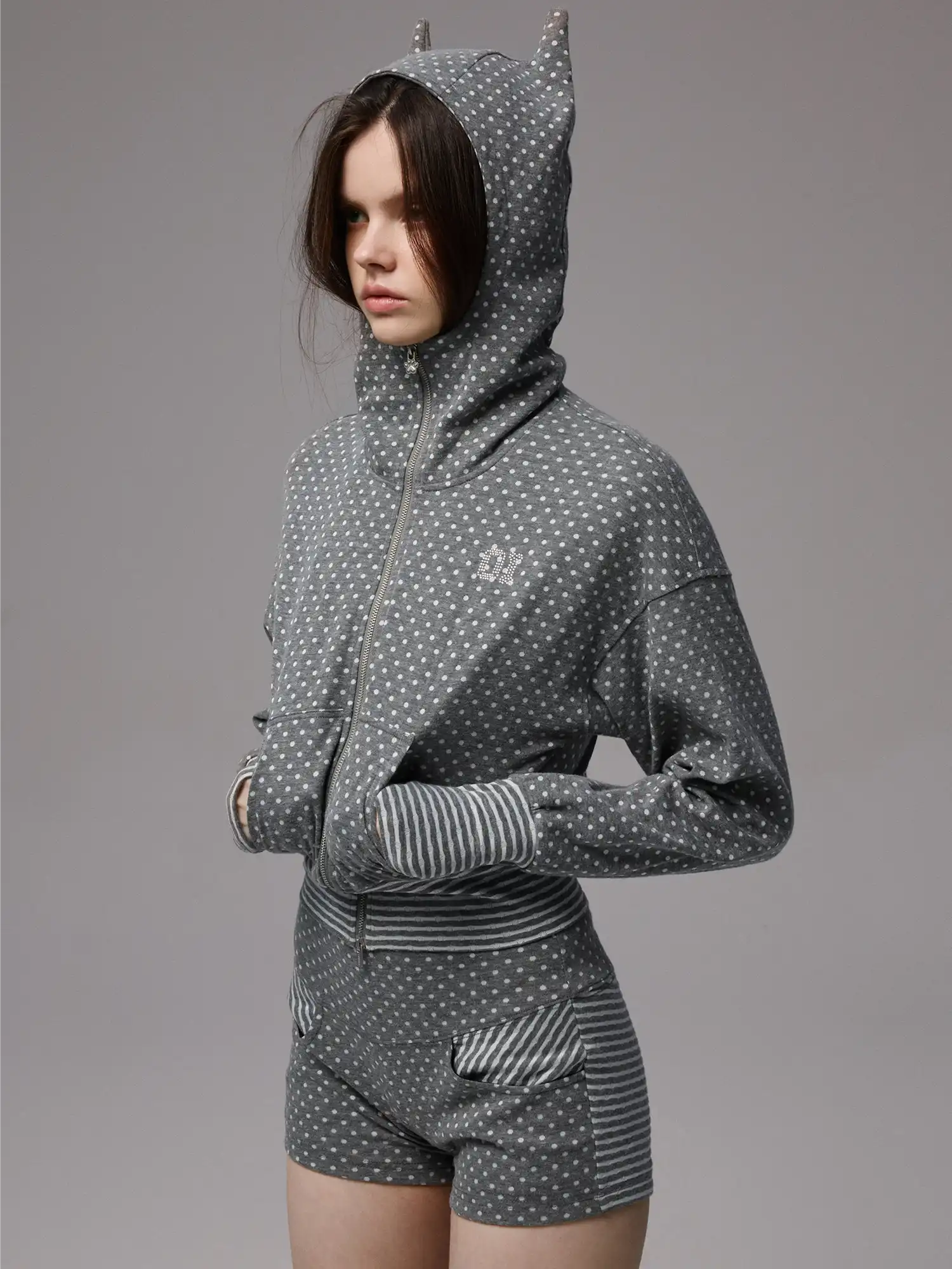 1Jinn Studio Women's Devil Horn Hoodie | Canton Collective