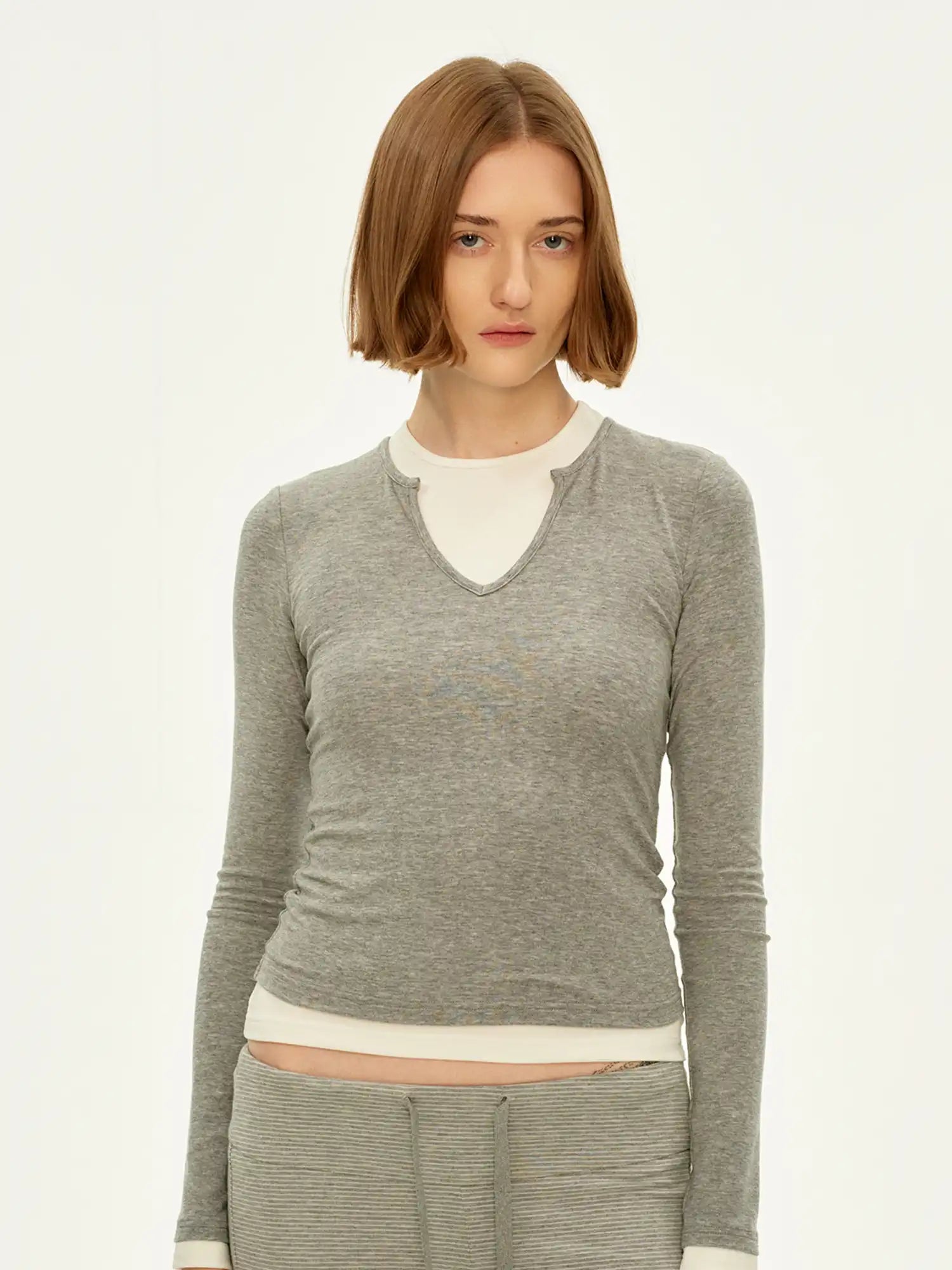 FirstFloor Women's Faux Layered Top | Canton Collective
