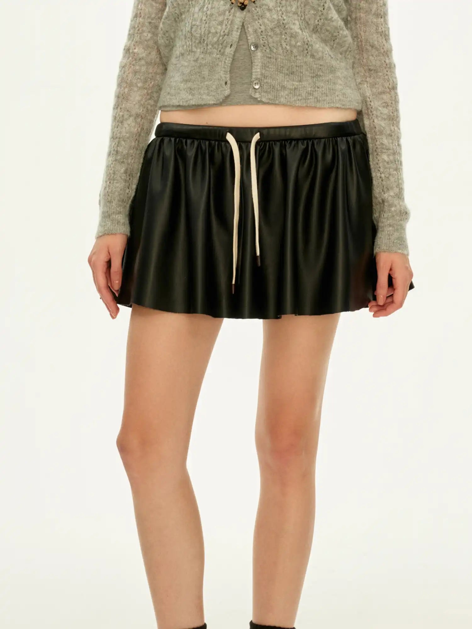 FirstFloor Women's Leather Mini Skort | Canton Collective