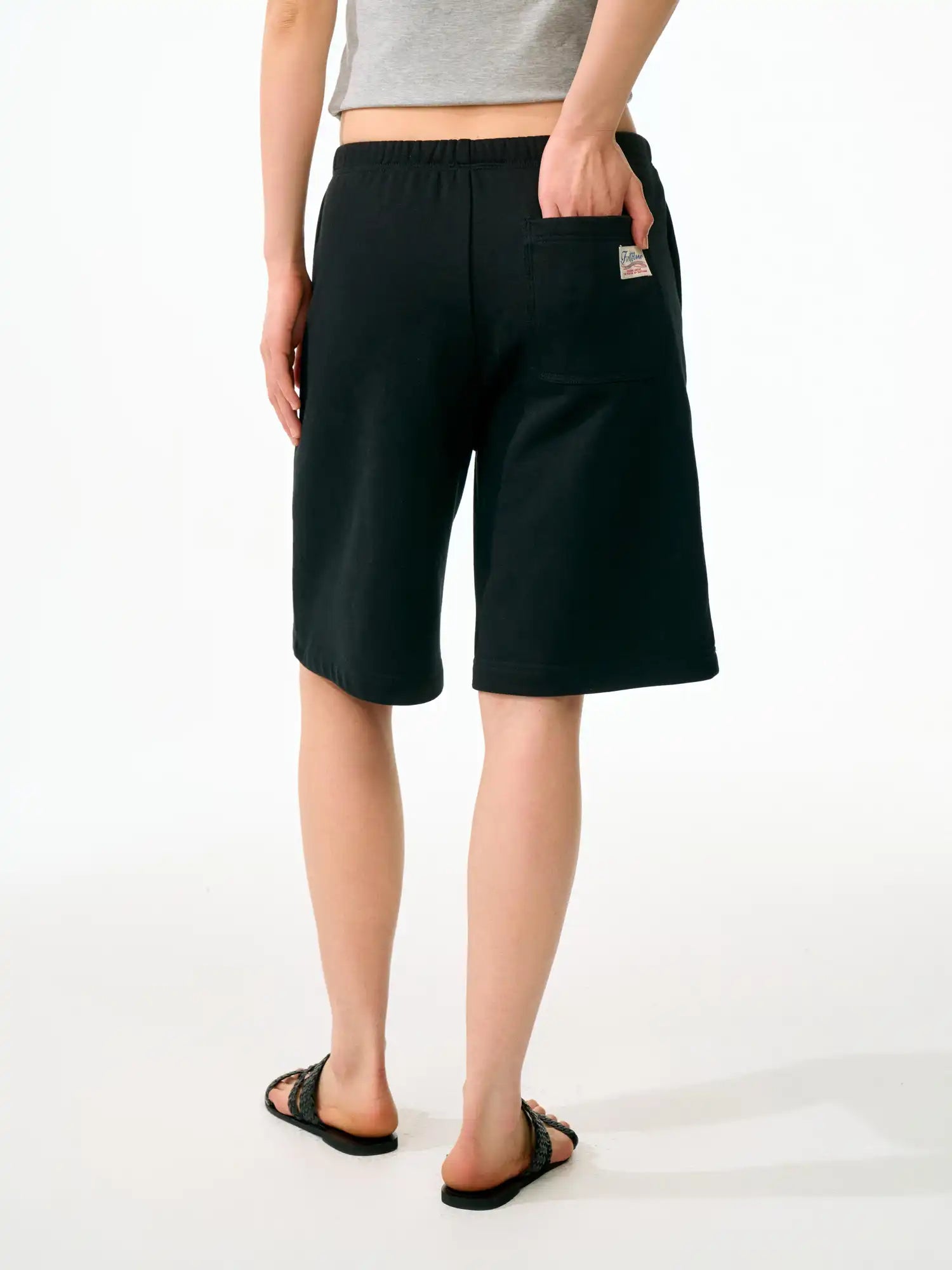 FirstFloor Women's Oversized Drawstring Cotton Sweat Shorts | Canton Collective