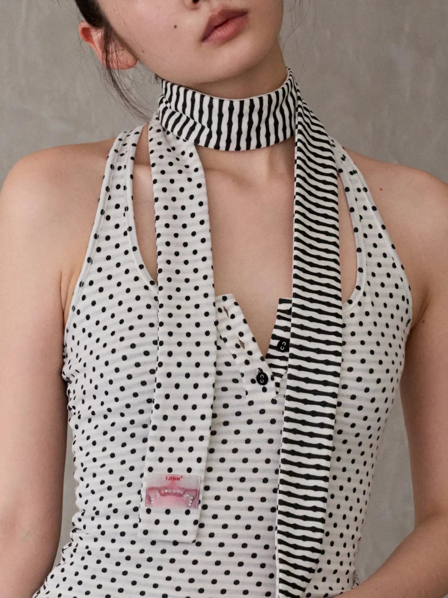 1Jinn Studio Women's Reversible Pattern Scarf | Canton Collective