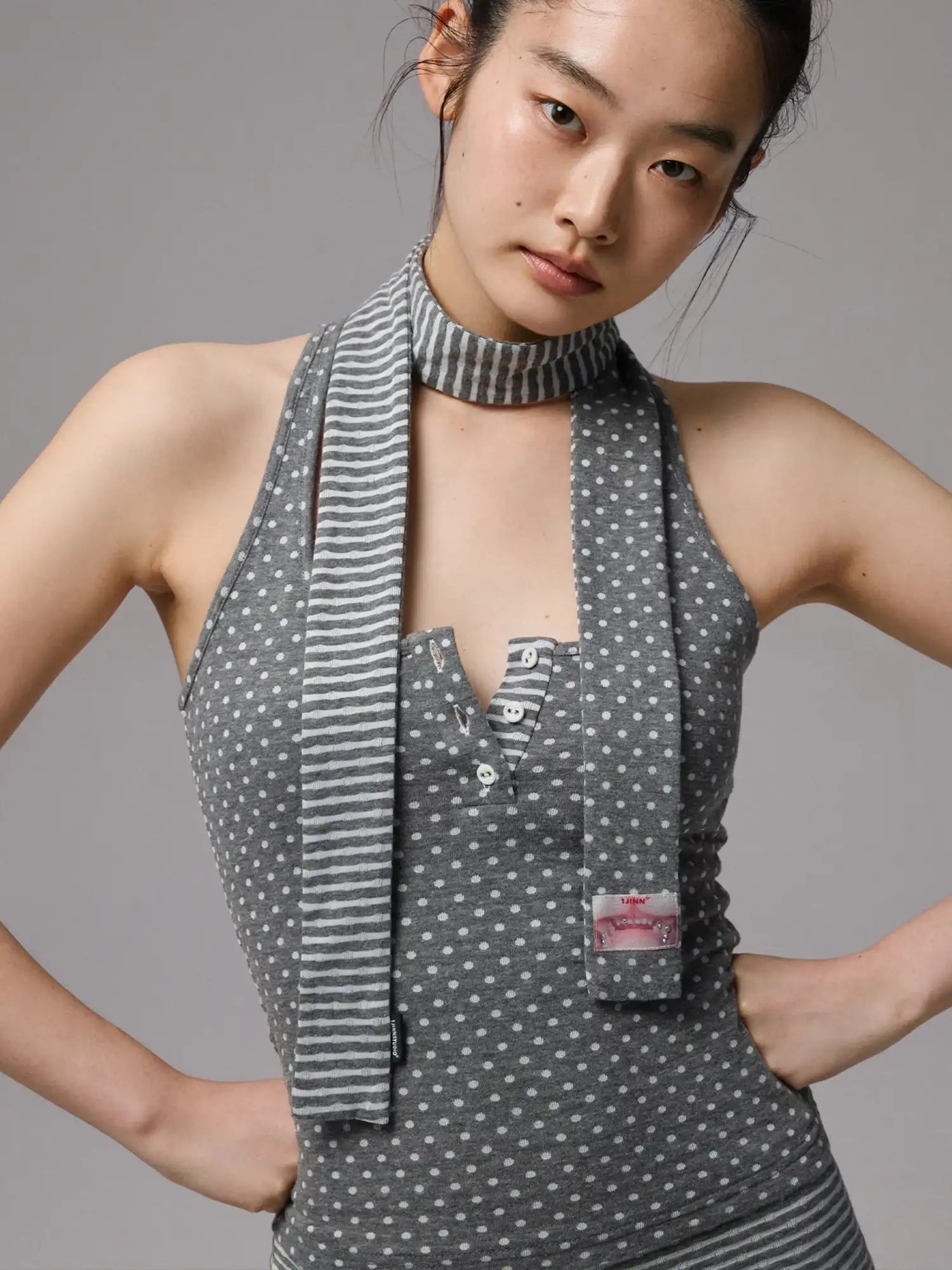 1Jinn Studio Women's Reversible Pattern Scarf | Canton Collective