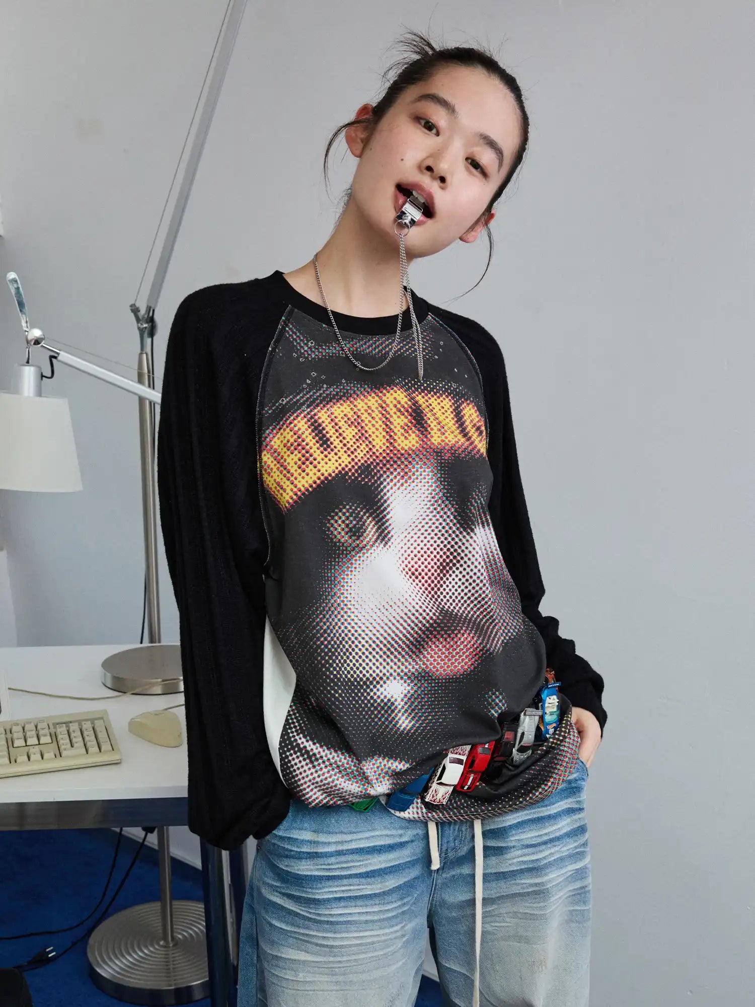 1Jinn Studio Women's Rock Cat Print Top | Canton Collective