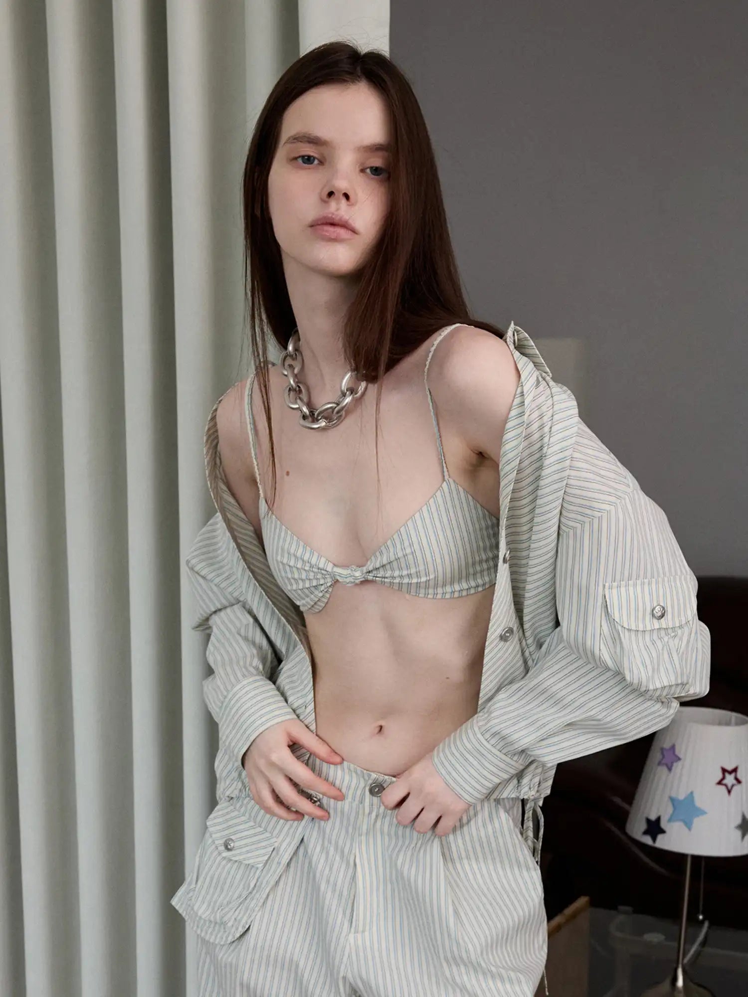 1Jinn Studio Women's Stripe Bikini Top | Canton Collective