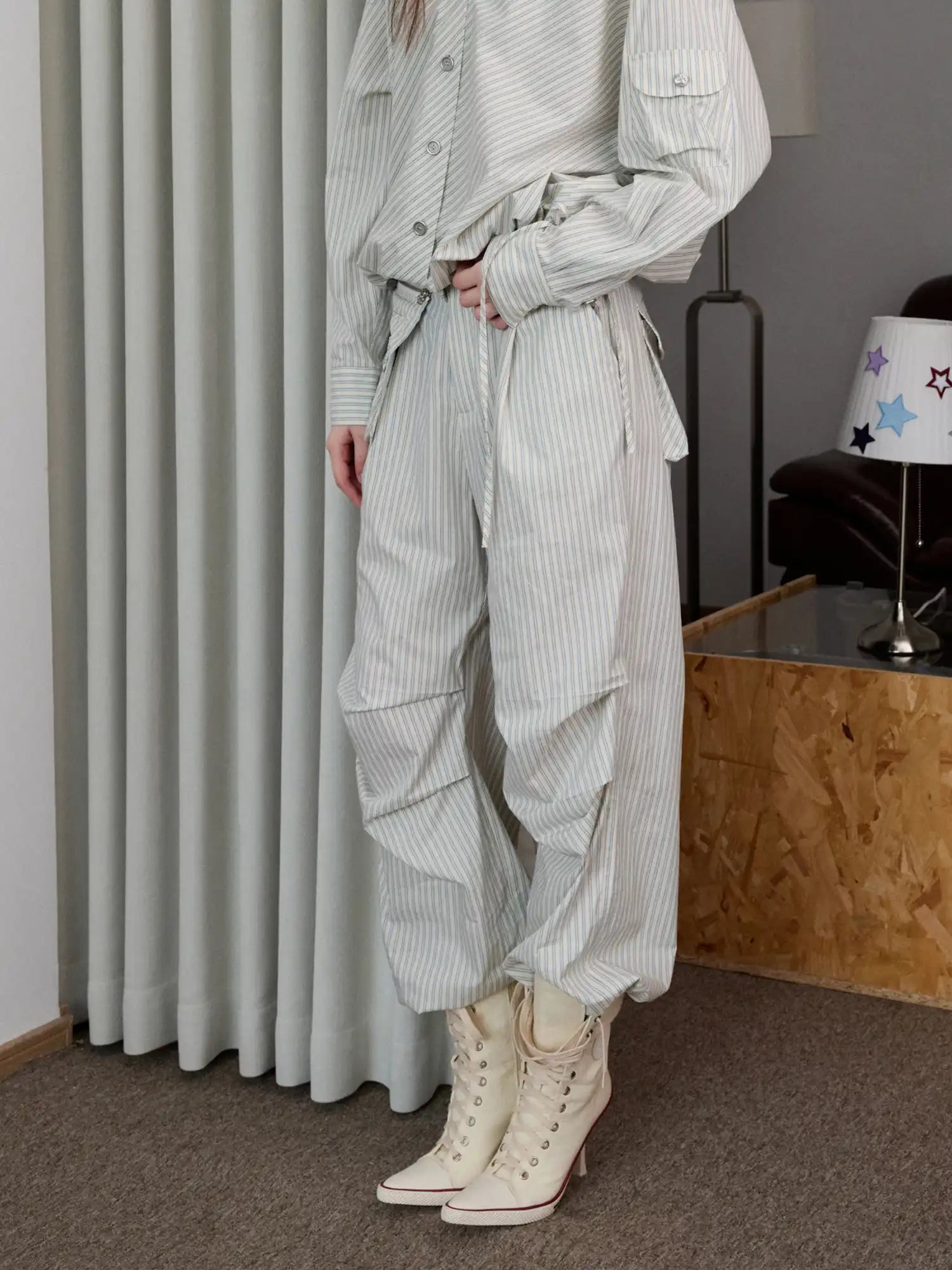 1Jinn Studio Women's Workwear Stripe Pants | Canton Collective