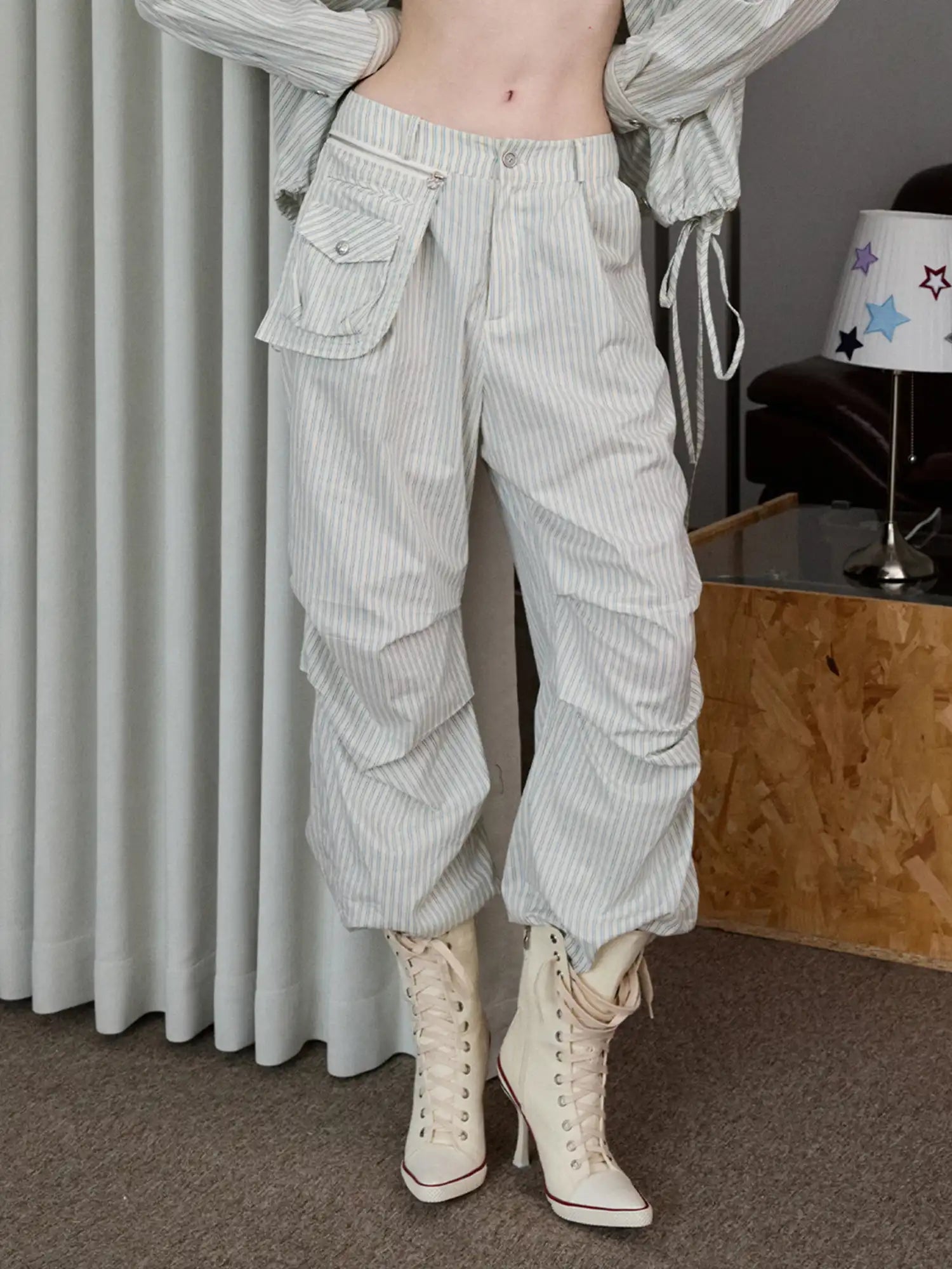 1Jinn Studio Women's Workwear Stripe Pants | Canton Collective