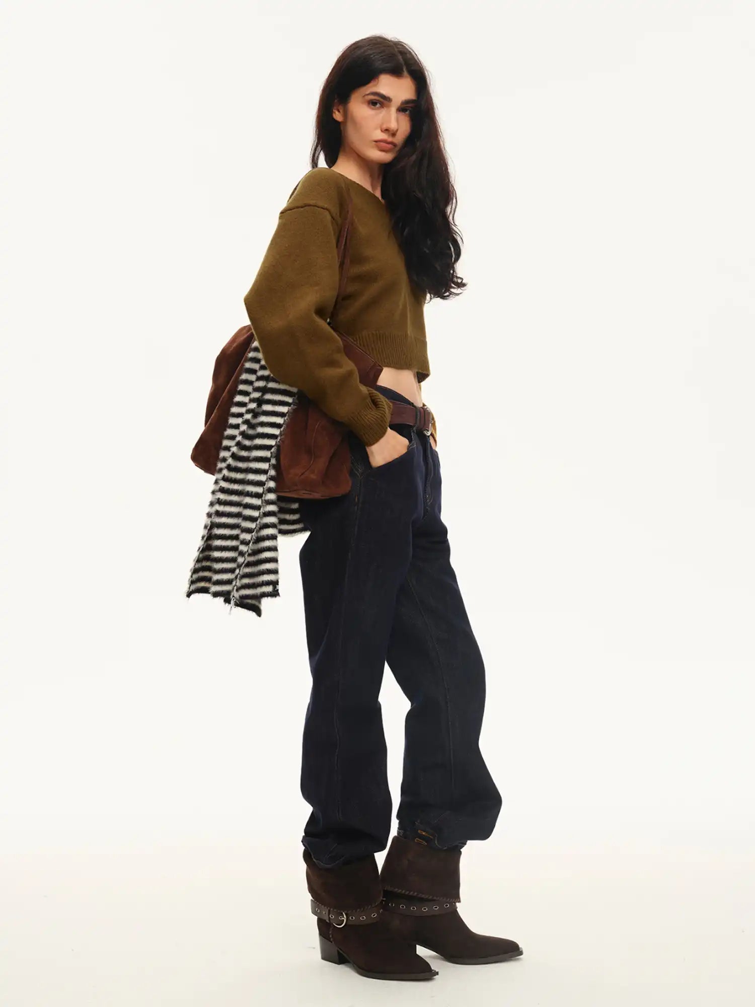 Muse Naps Wood Hooded V Neck Sweater | Canton Collective