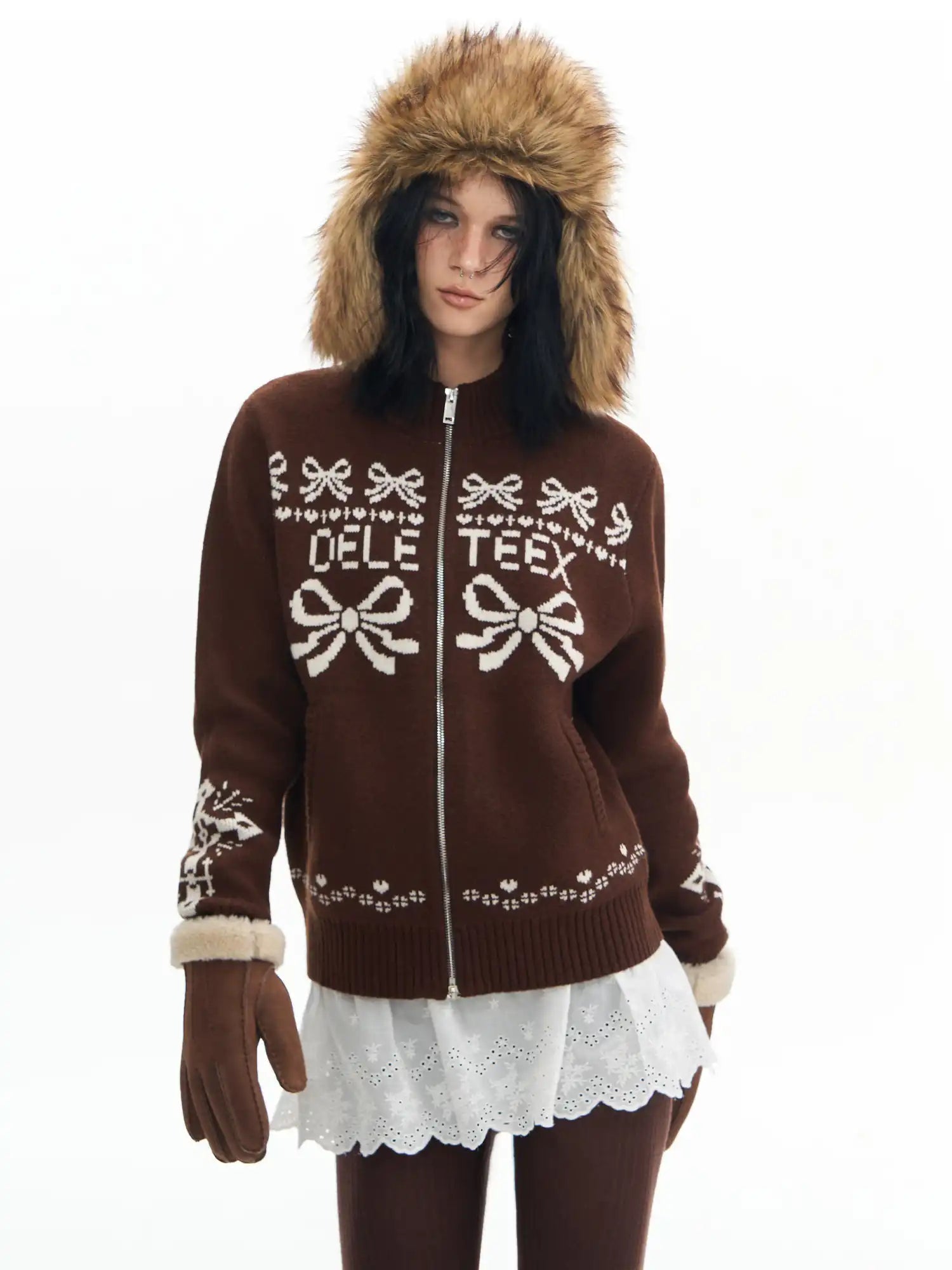Deleteex Wool Baseball Cardigan | Canton Collective
