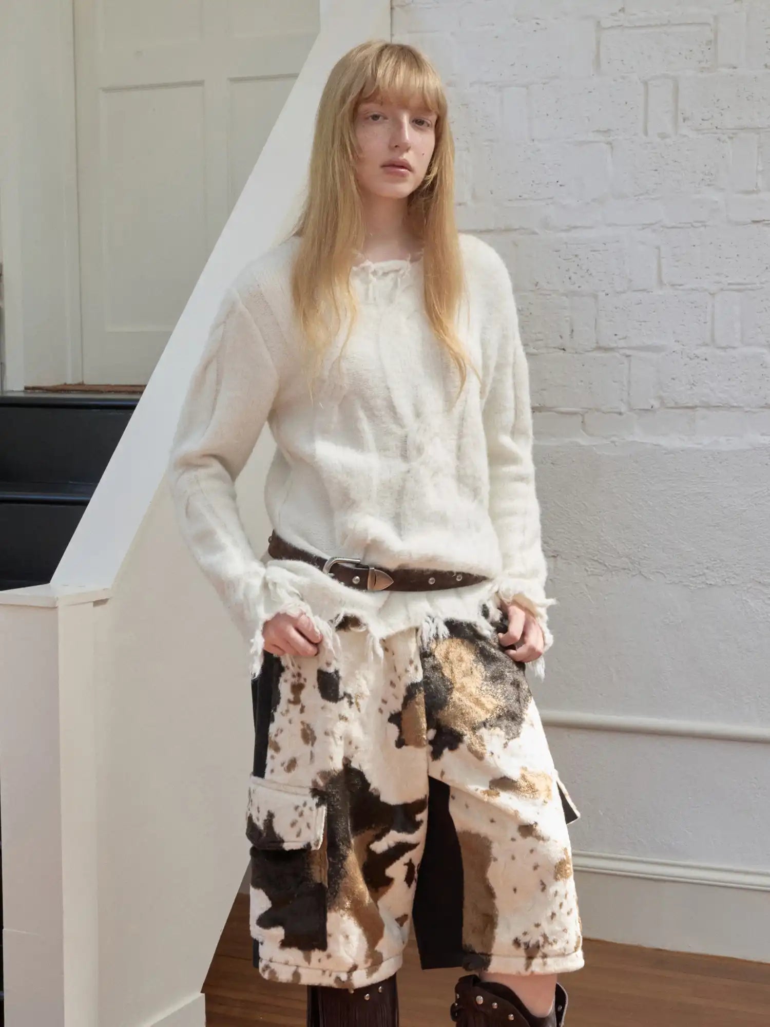 1Jinn Studio Wool Frayed Sweater | Canton Collective