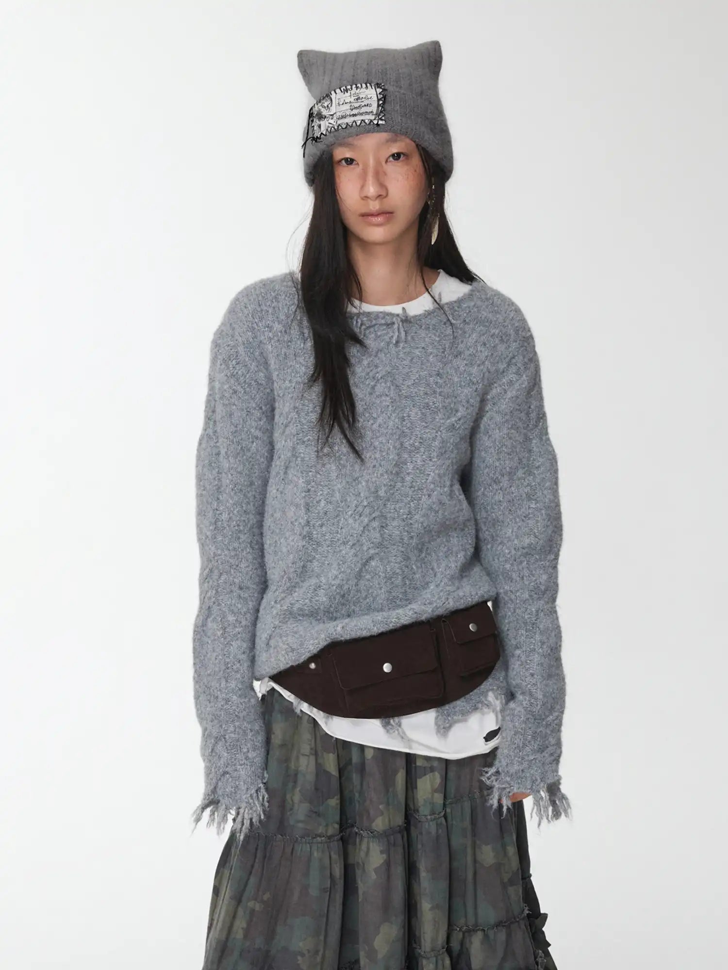 1Jinn Studio Wool Frayed Sweater | Canton Collective
