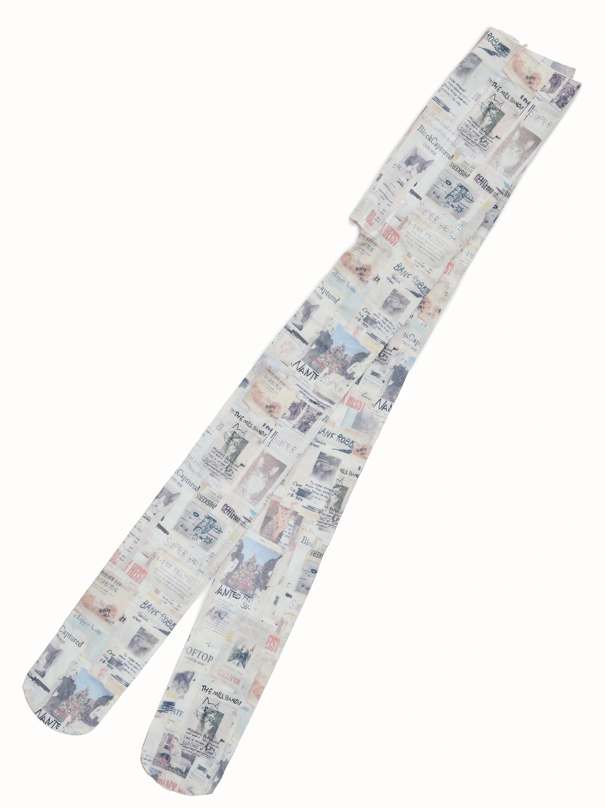 1Jinn Studio Y2K 2000s Sheer Cat Print Tights | Canton Collective