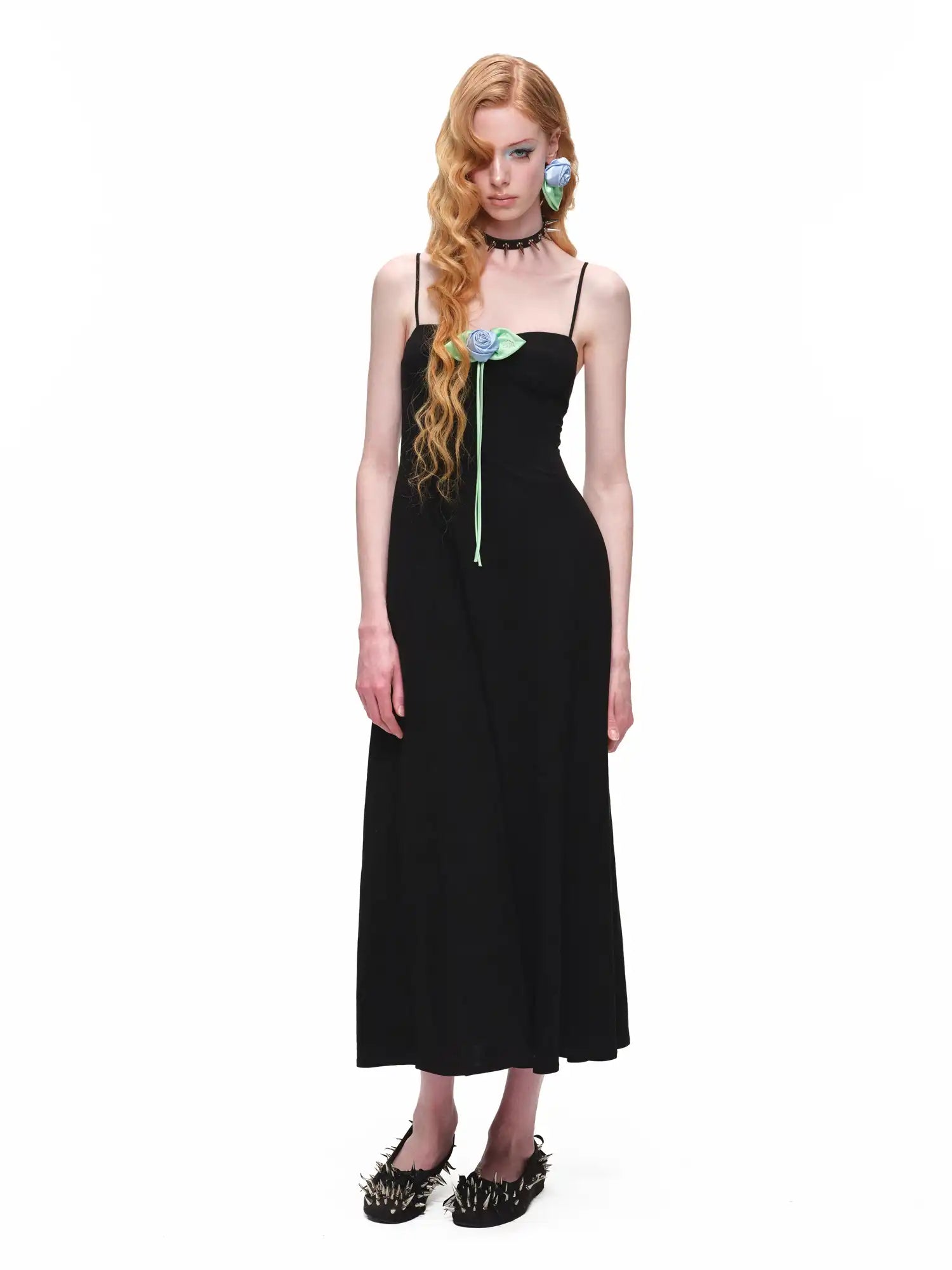 1Jinn Studio Y2K Black A-Line Corset Maxi Dress | Canton Collective