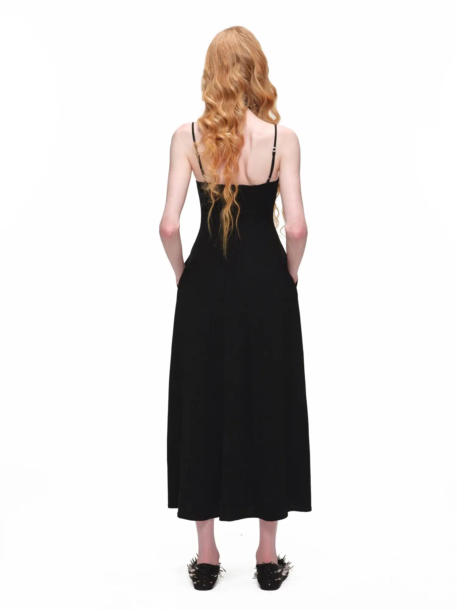 1Jinn Studio Y2K Black A-Line Corset Maxi Dress | Canton Collective