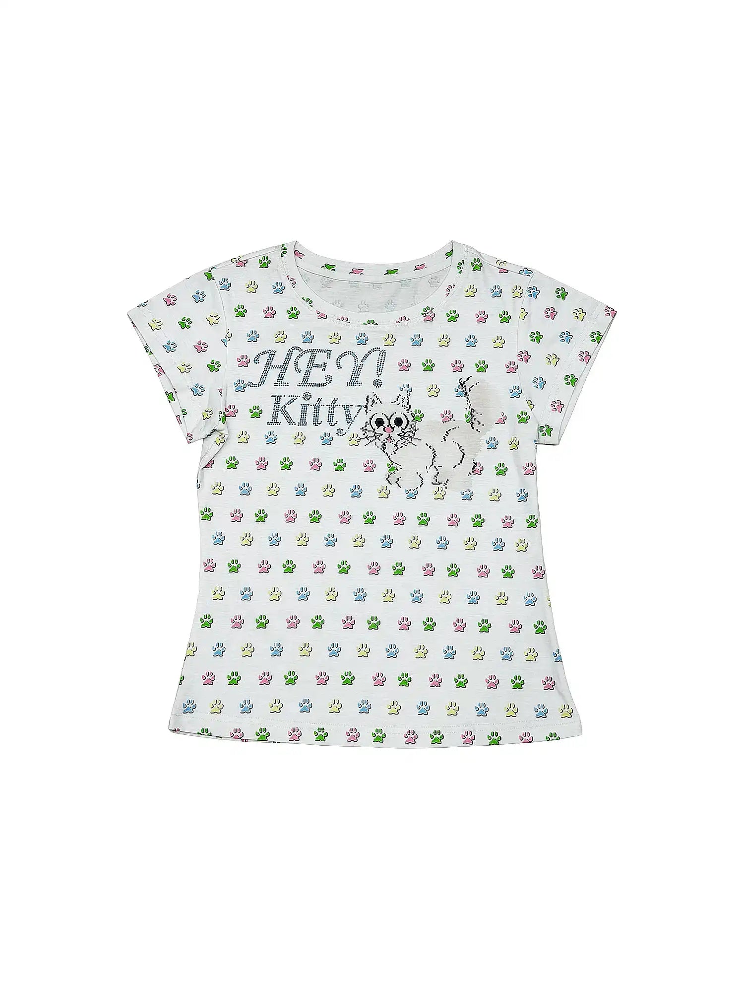 Deleteex Y2K Cat Cropped T Shirt | Canton Collective