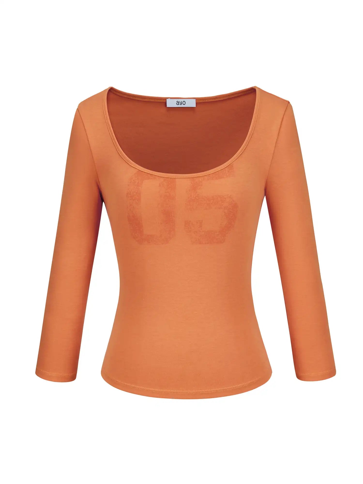 Ayo Y2K Fitted 3/4 Sleeve Crop Top | Canton Collective