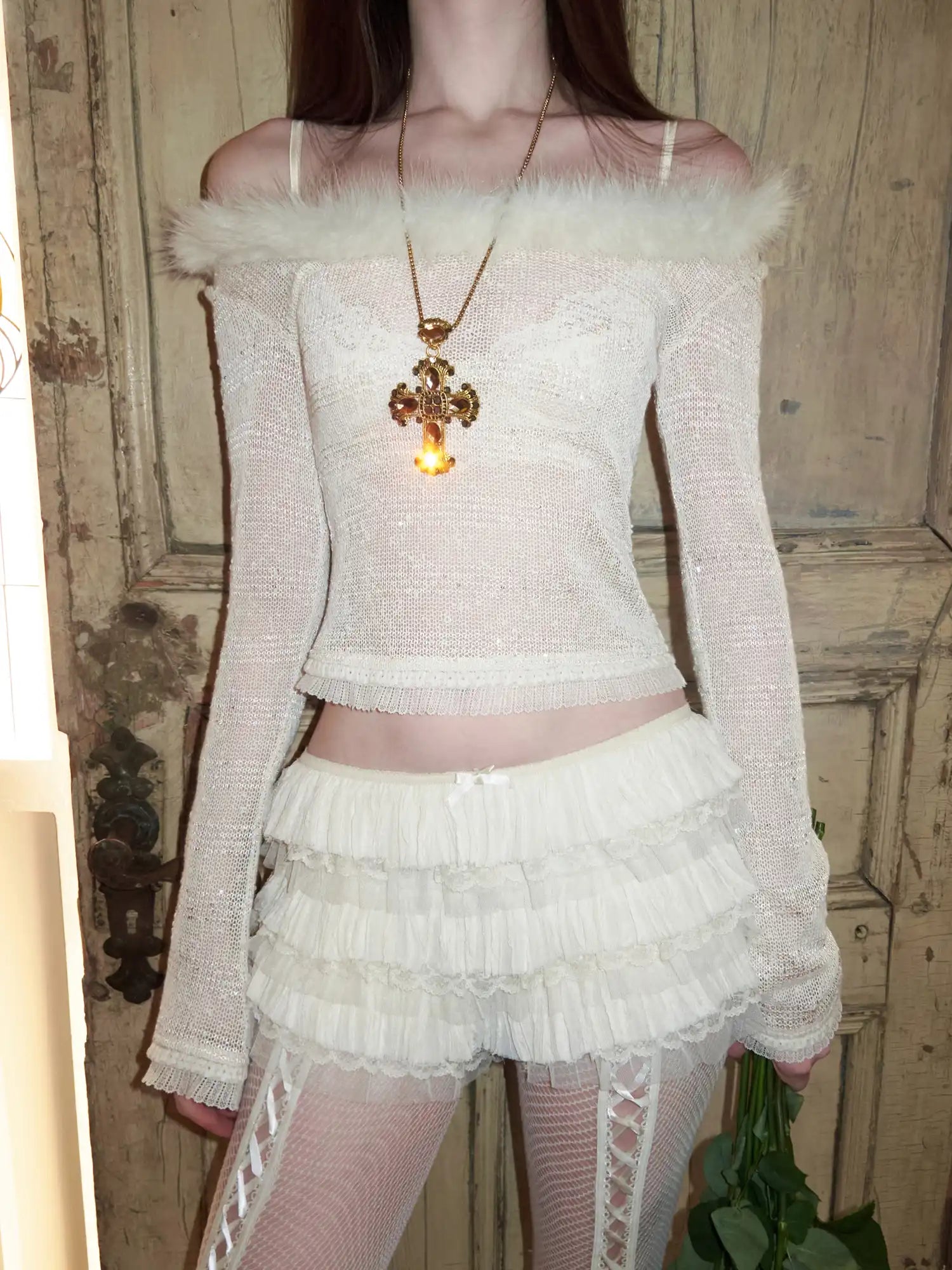 1Jinn Studio Y2K Lace Cake Bloomer Shorts | Canton Collective