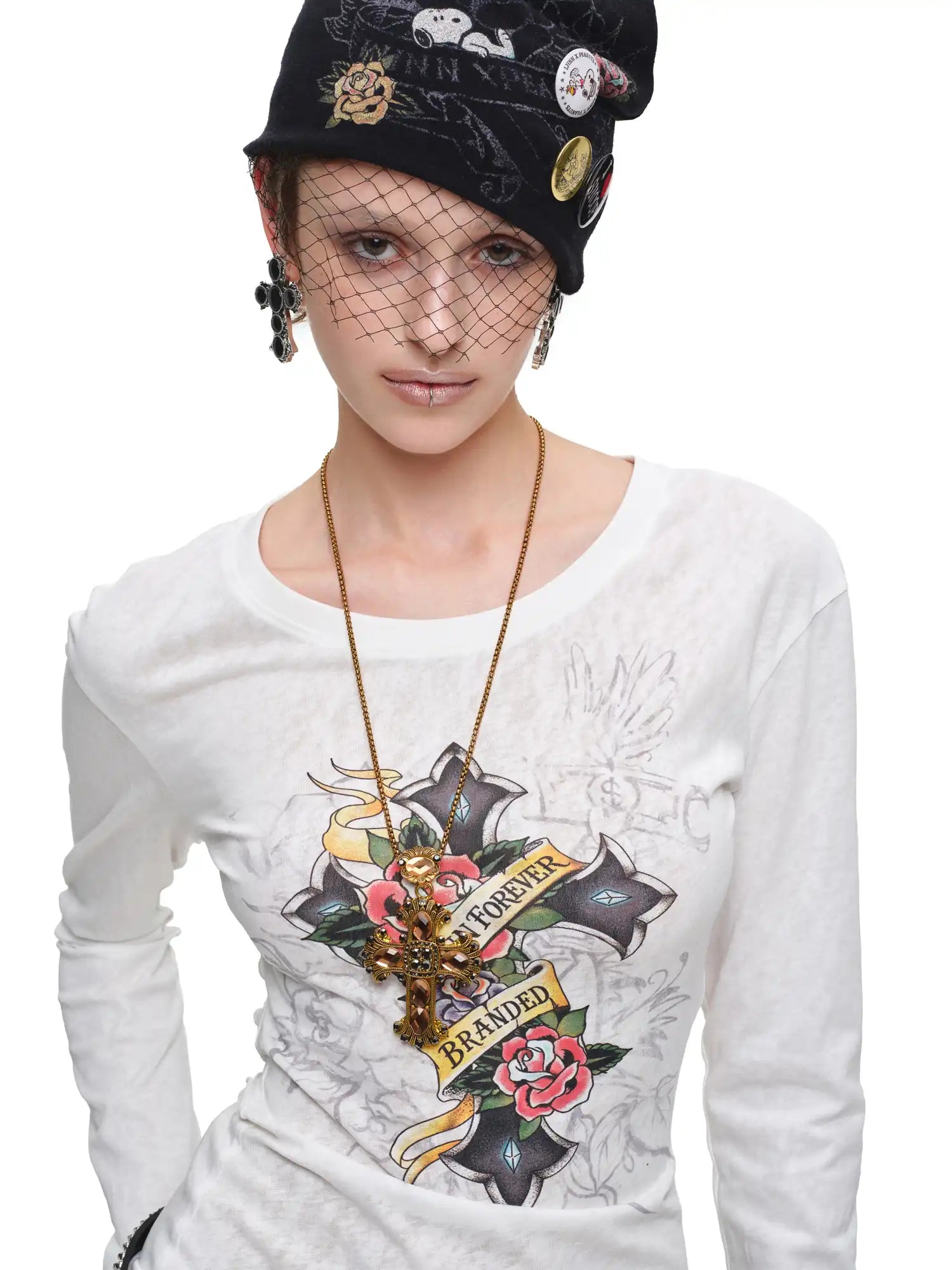 1Jinn Studio Y2K Long Sleeve Cut Out Back Top | Canton Collective