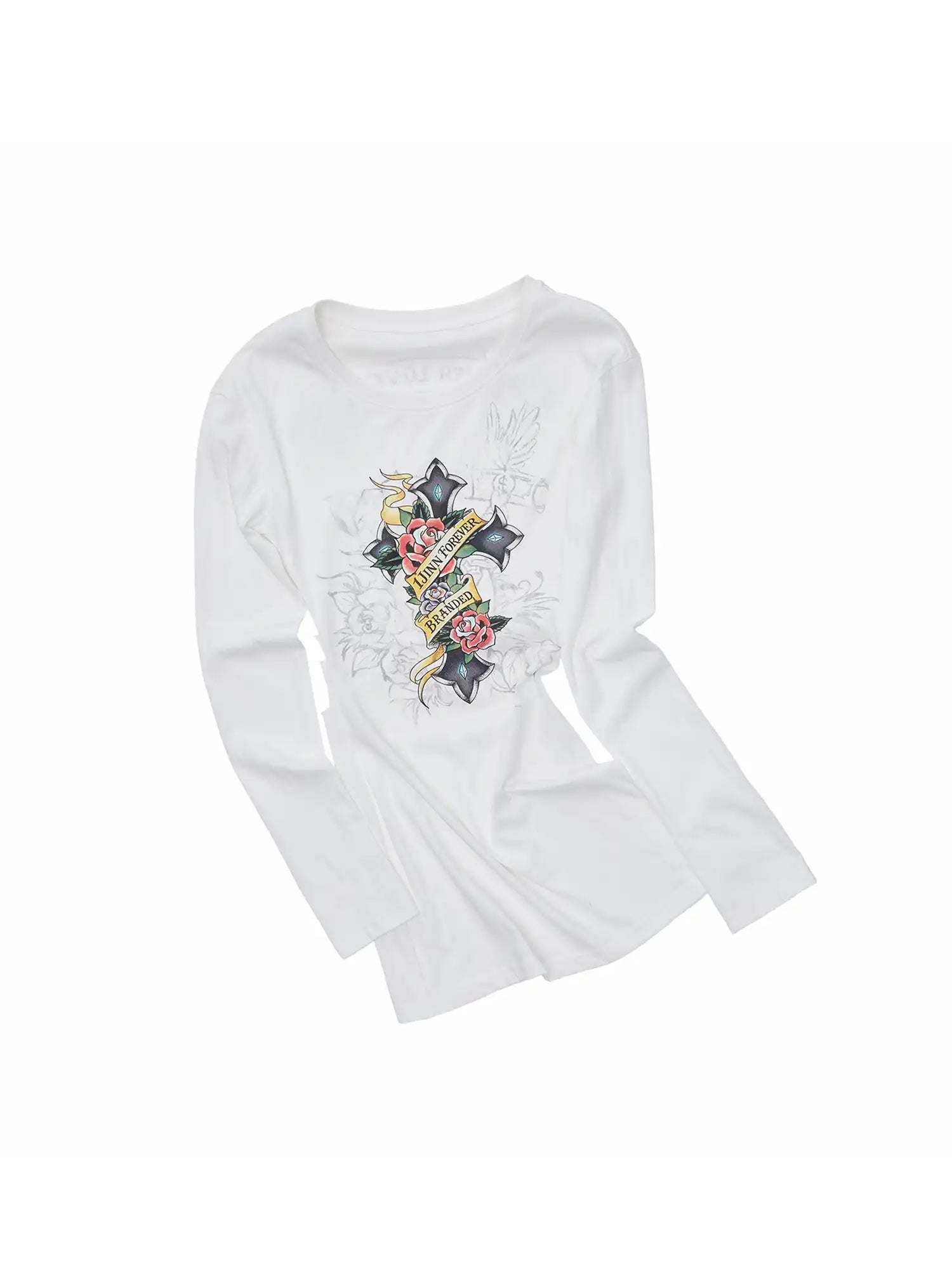 1Jinn Studio Y2K Long Sleeve Cut Out Back Top | Canton Collective