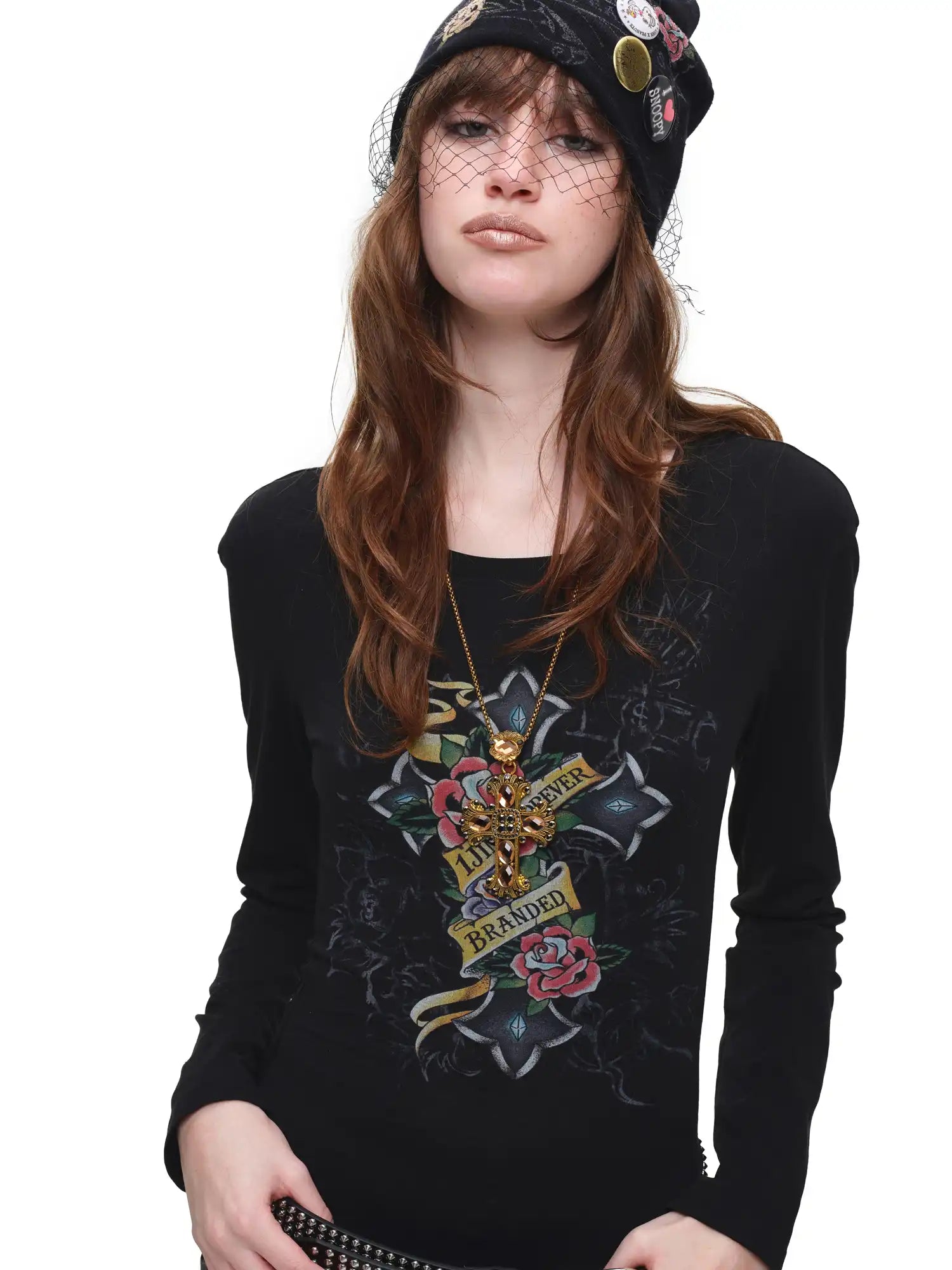 1Jinn Studio Y2K Long Sleeve Cut Out Back Top | Canton Collective