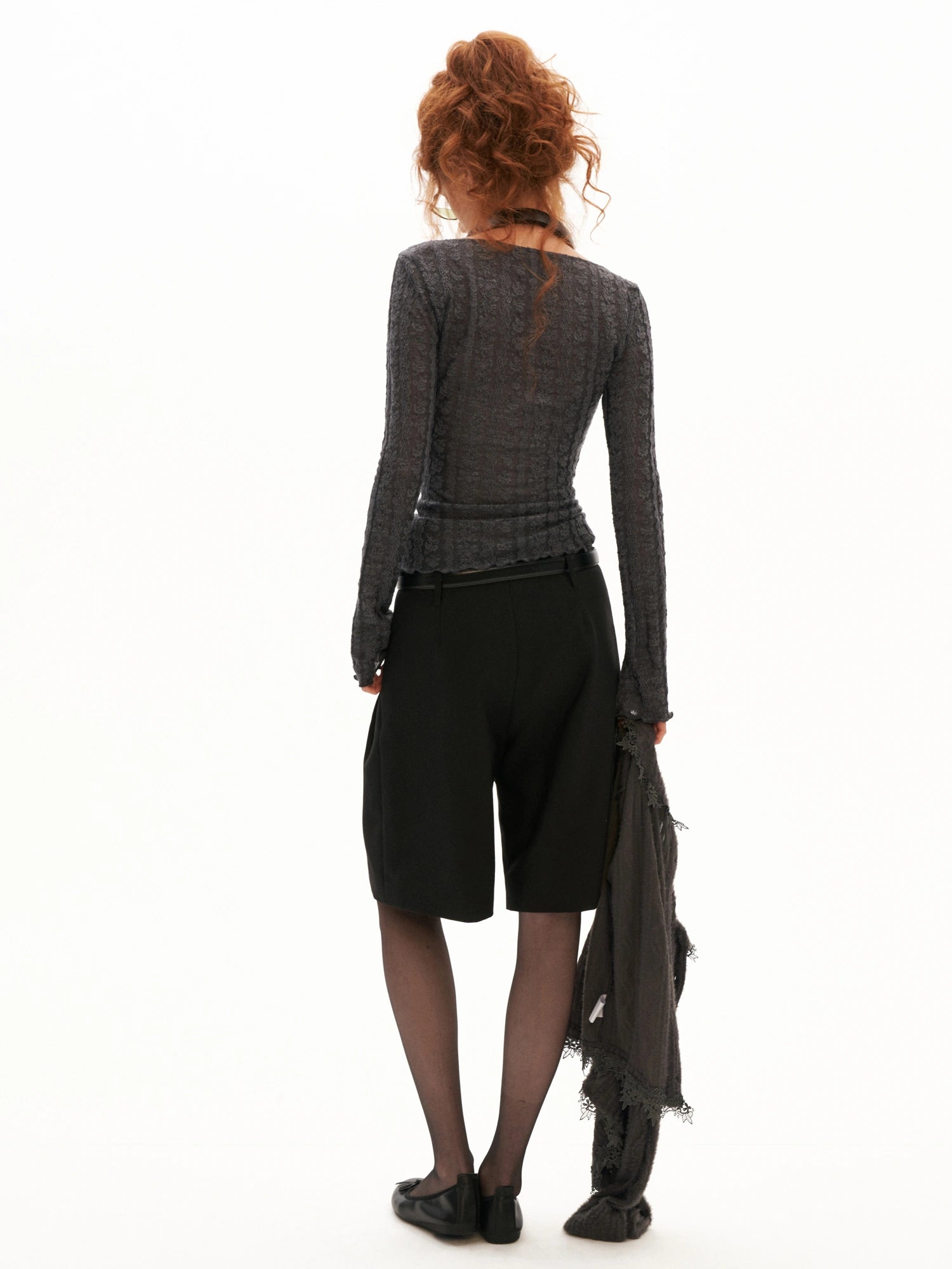 MAMC Y2K Long Sleeve V Neck Button Top | Canton Collective