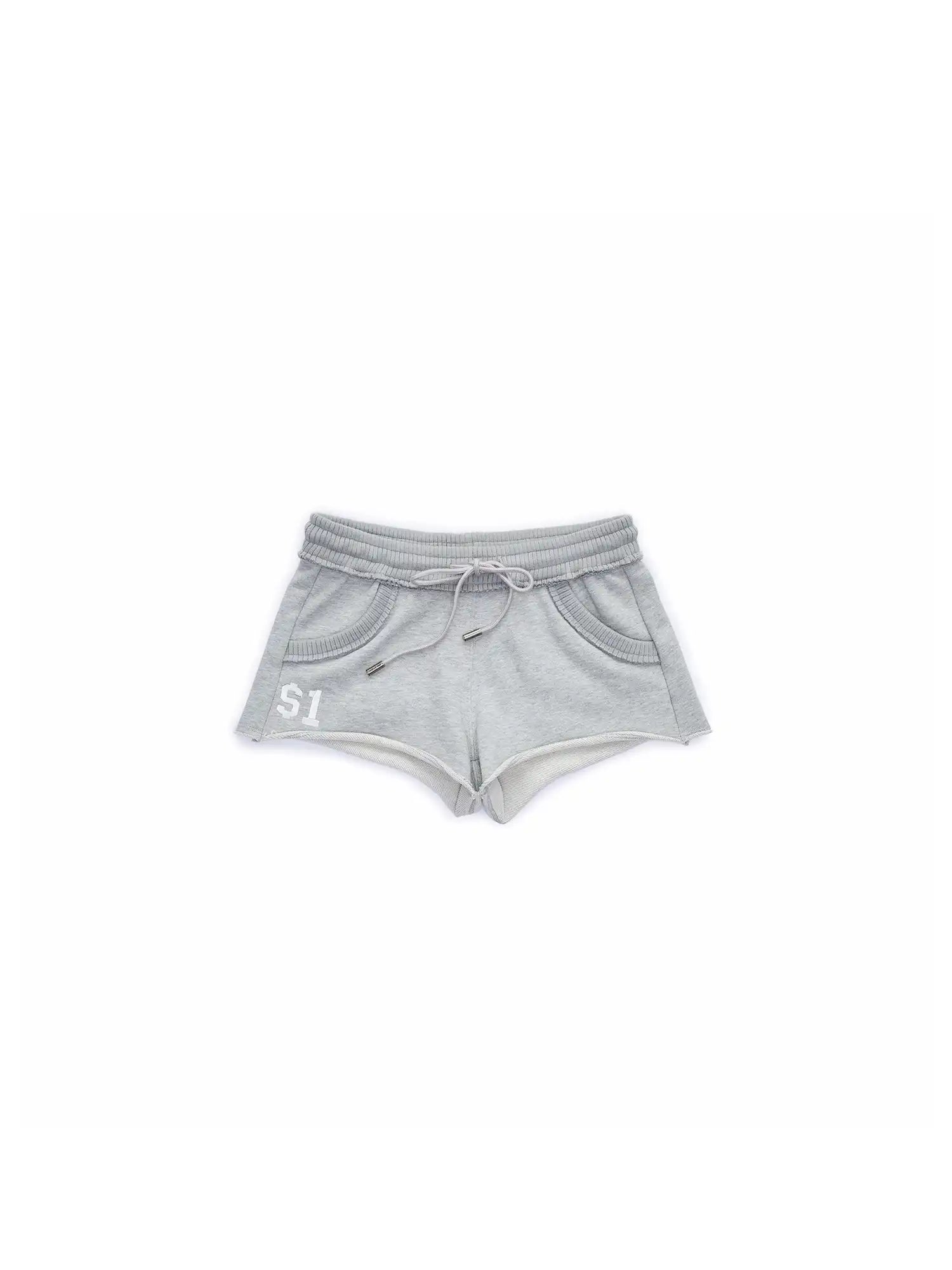 1Jinn Studio Y2K Low Rise Embroidered Camo Sweat Sexy Shorts | Canton Collective